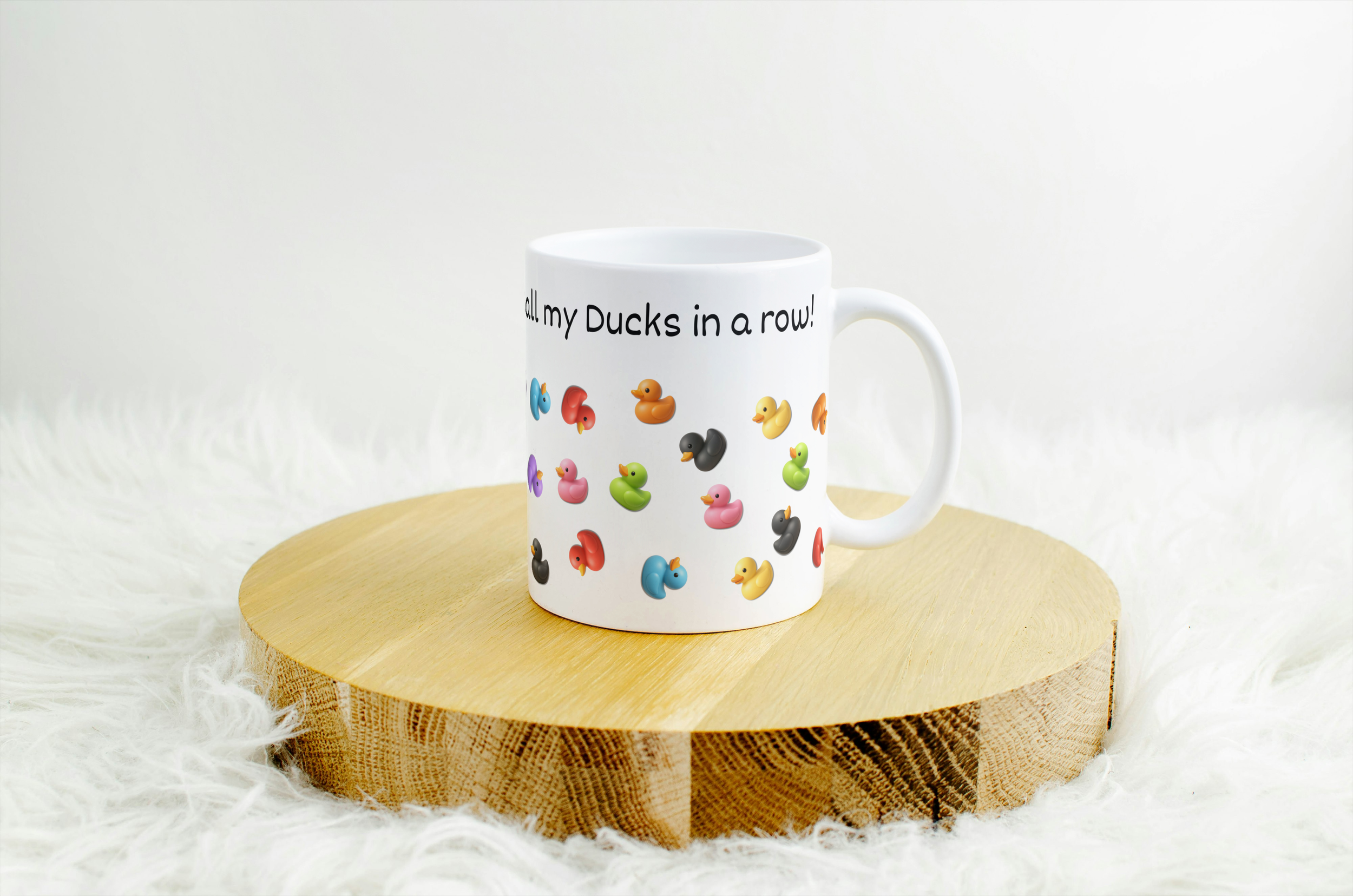 I Do NOT Have All My Ducks in a Row Mug and optional coaster set