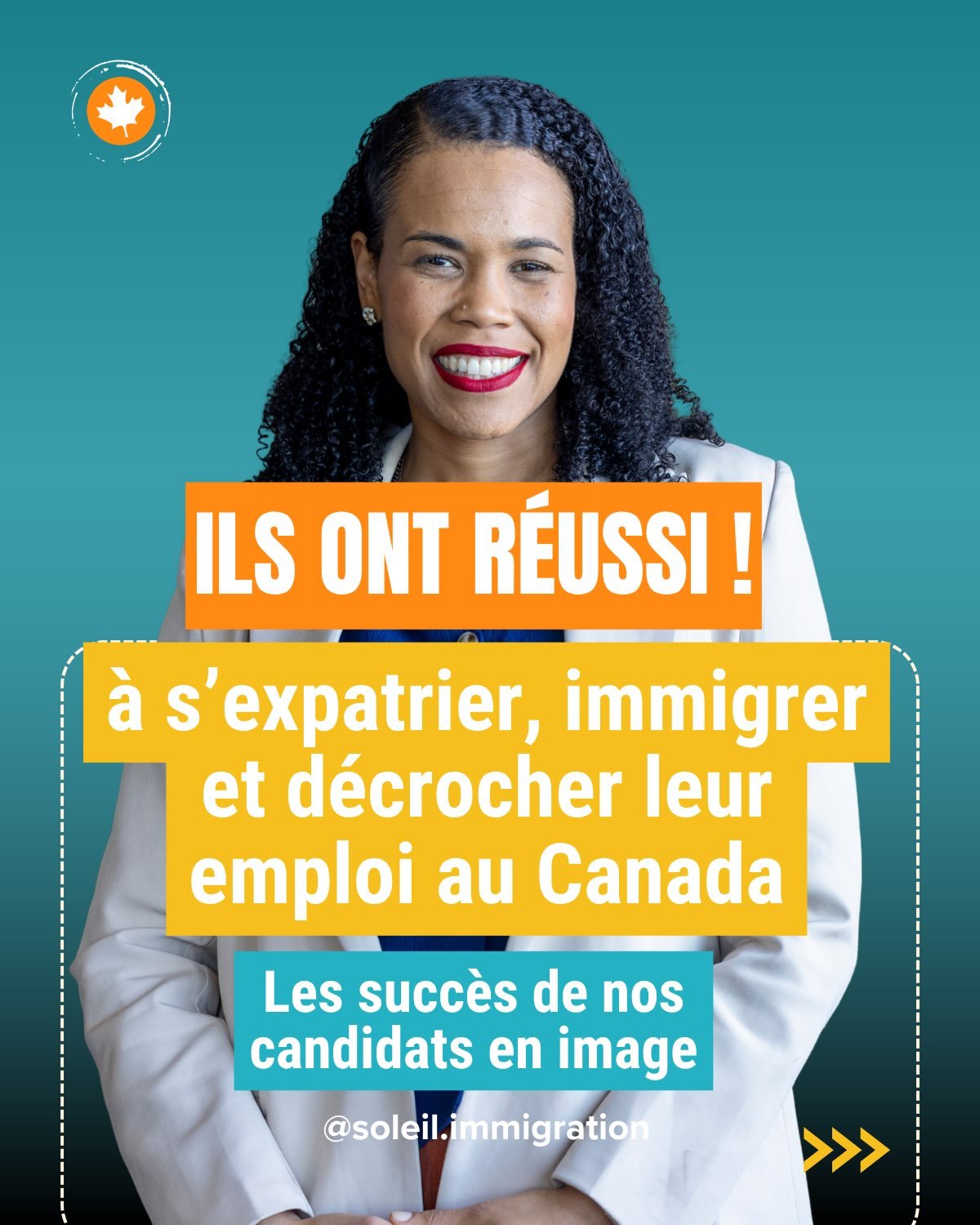 👉🏼 Commente &laquo;&nbsp;Canada&nbsp;&raquo; sous ce post pour &ecirc;tre le suivant &agrave; arriver au Canada 🇨🇦

Je suis Sandrine Edmond, fondatrice et directrice du cabinet conseil Soleil Immigration Canada.
Avec mon &eacute;quipe d&rsquo;exp