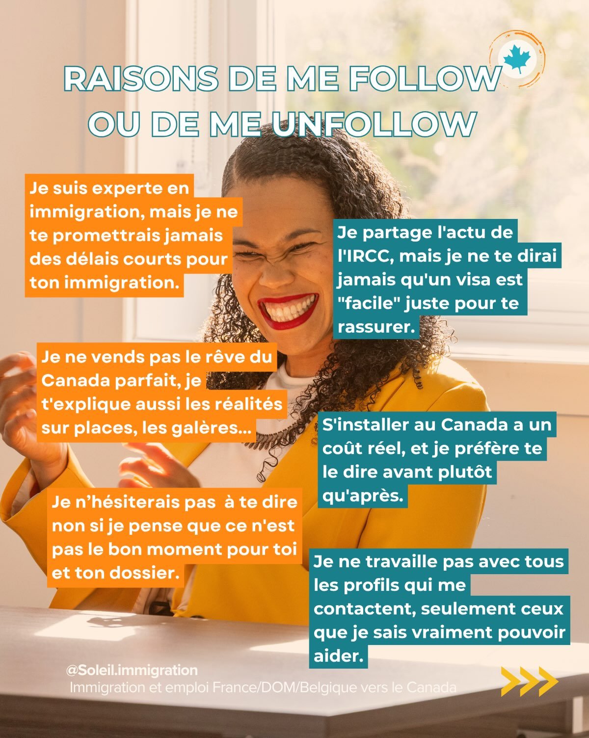 Mon compte n&rsquo;est pas fait pour tout le monde, et ce n&rsquo;est pas grave !
Certaines personnes ont besoin d&rsquo;entendre autre chose que ce que je partage ici et &ccedil;a, je le respecte totalement.

Mais si tu as envie d&rsquo;en apprendre