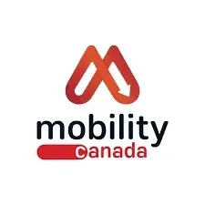 Logo de Mobility Canada avec une grande lettre M stylisée en rouge et noir.