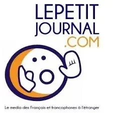 Logo du site Lepetitjournal.com avec un personnage souriant et levant la main, mentionnant que c'est un média français et francophone à l'étranger.