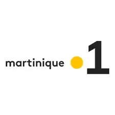 Logo de Martinique 1, avec le texte 'martinique . 1' et un point jaune
