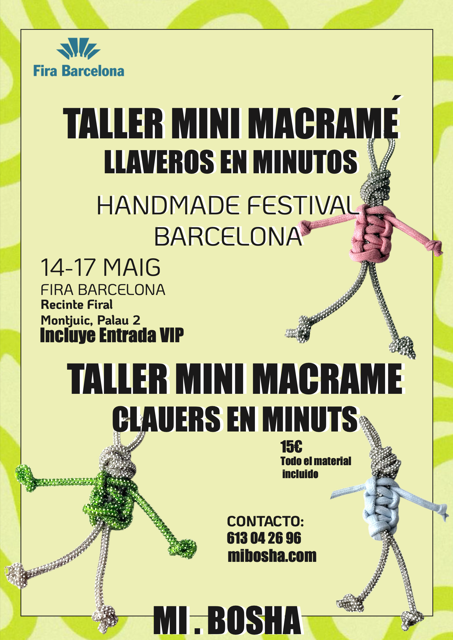 Taller Mini Macramé: llaveros en minutos