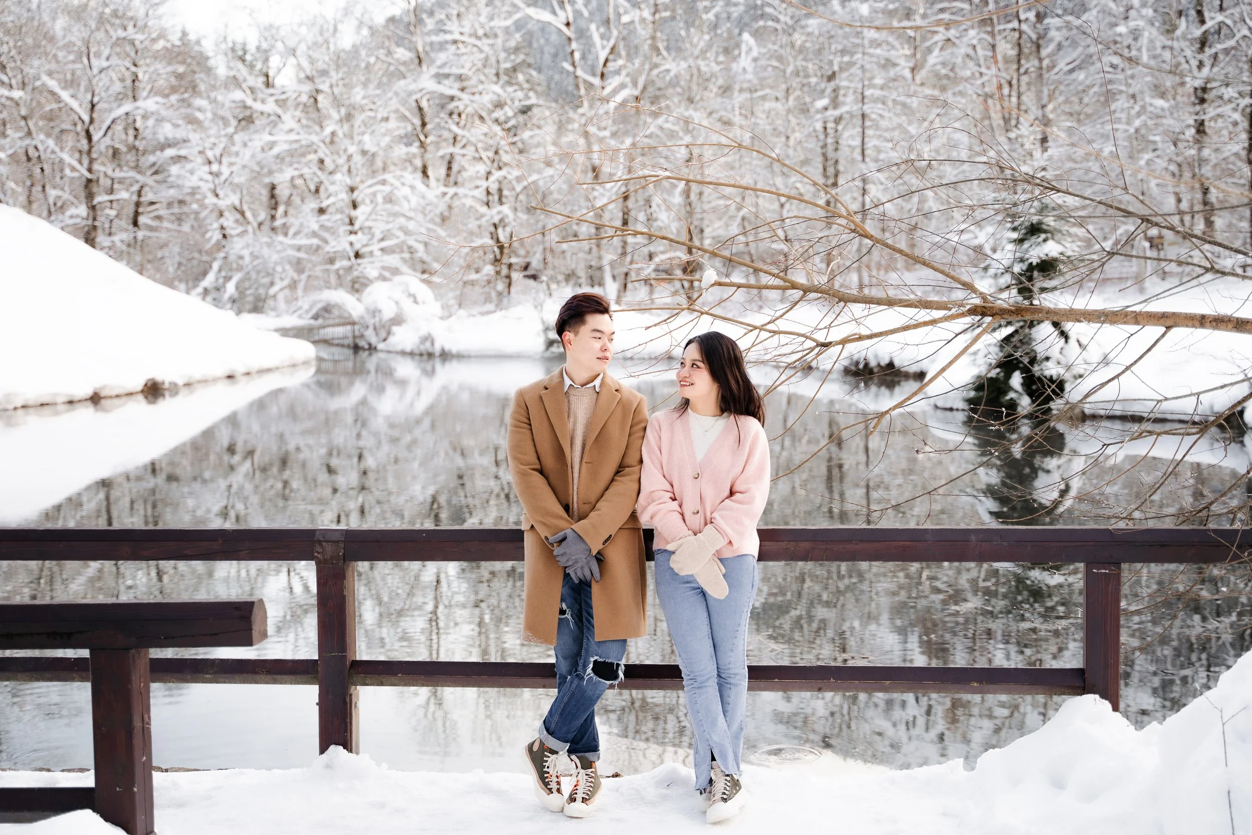 Hang und Duy Anh am Eibsee
