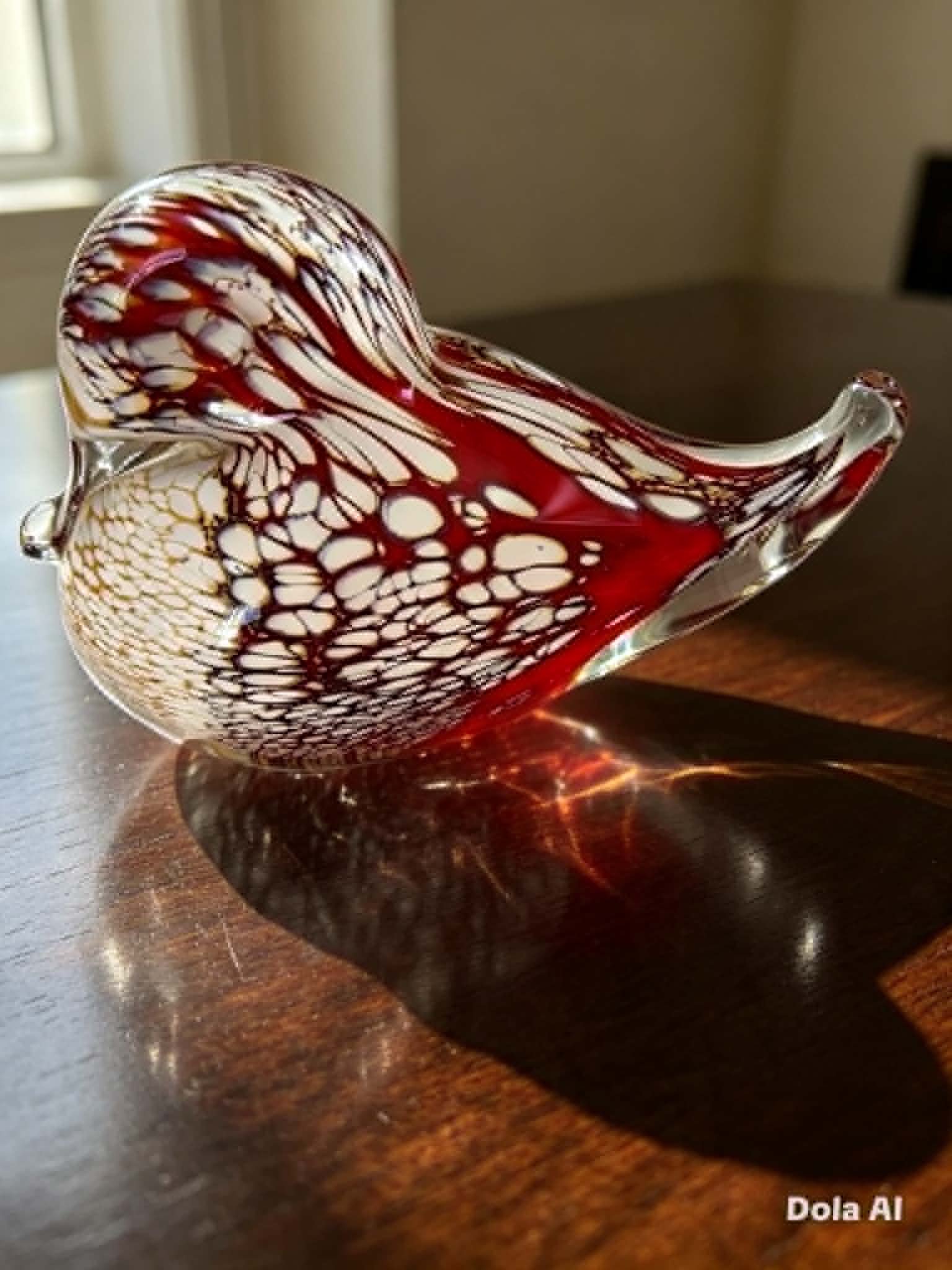 Selkirk Glass Duck - Hand-Crafted Art Glass
