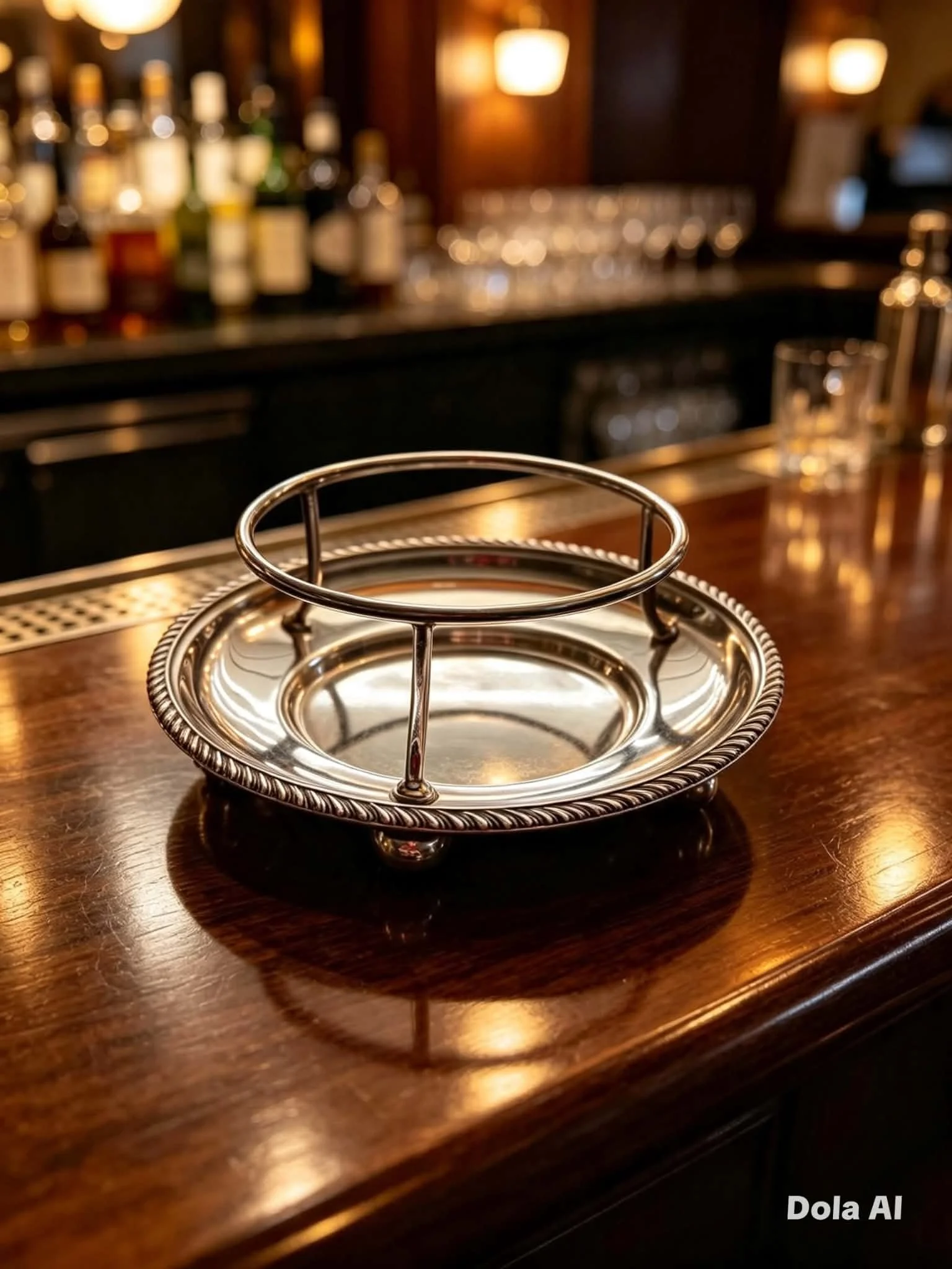 Corbett & Fairweather Silver-Plated Wine Bottle Coaster