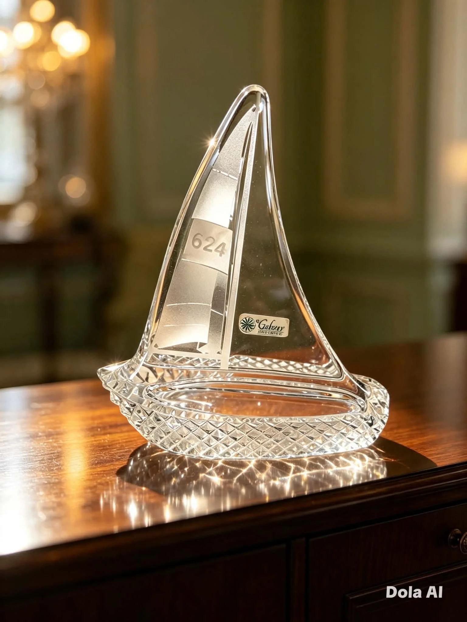 Galway Irish Crystal Sailboat