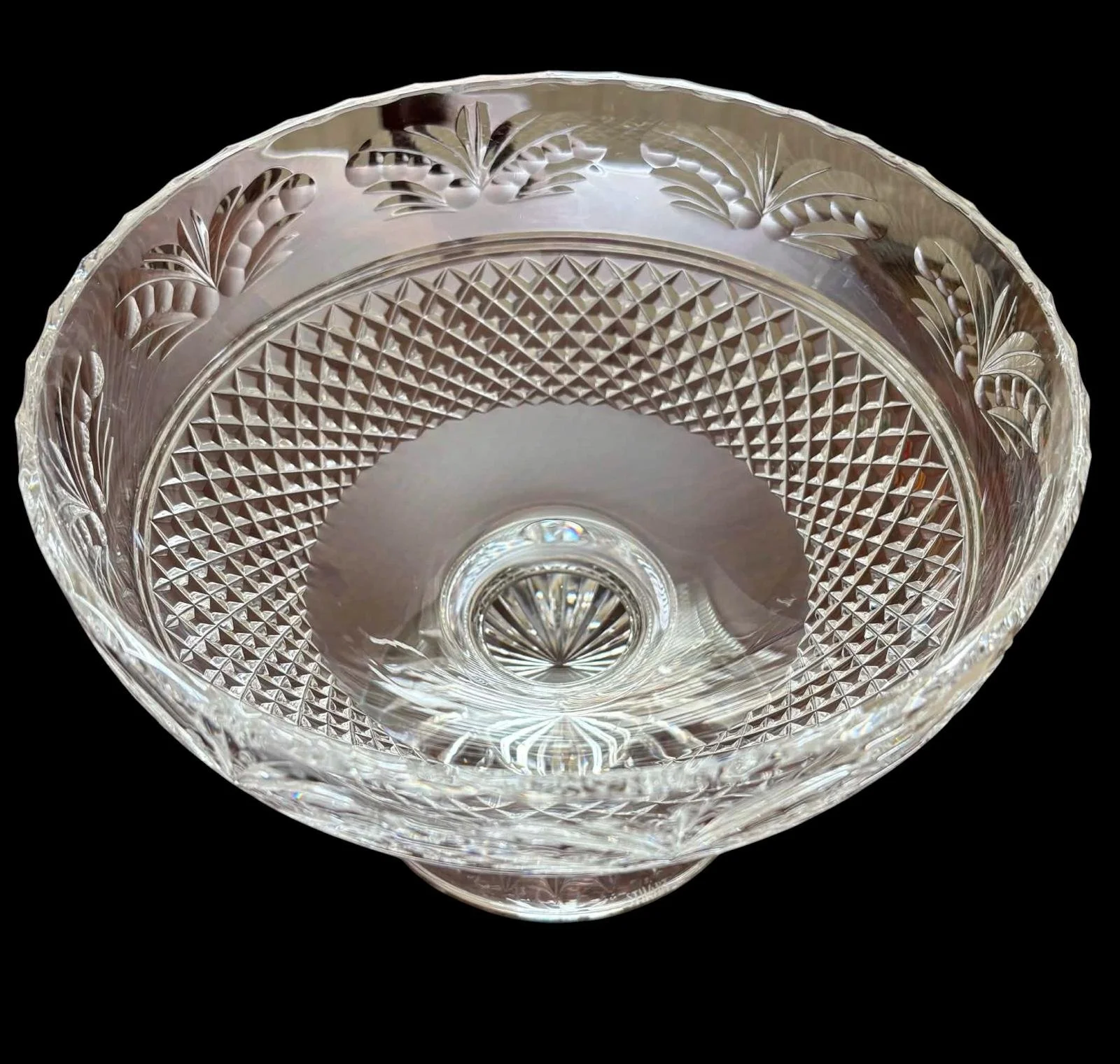 Stuart Sherbourne Crystal Pedestal Bowl