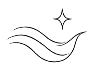 Stern, Wellenlinien, Wasser oder Meer, Symbol für Reinheit oder Natur