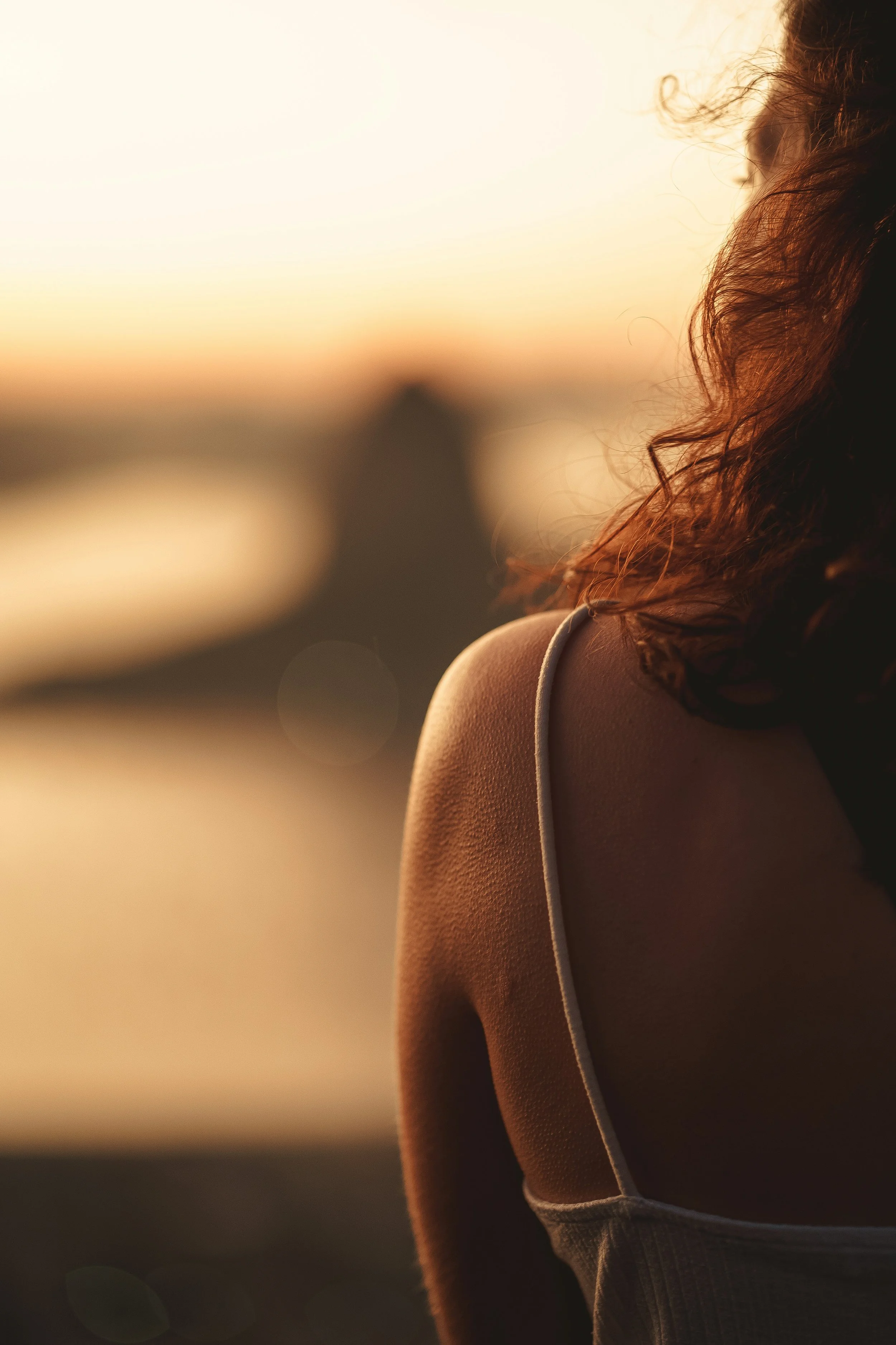 woman reflecting on her life