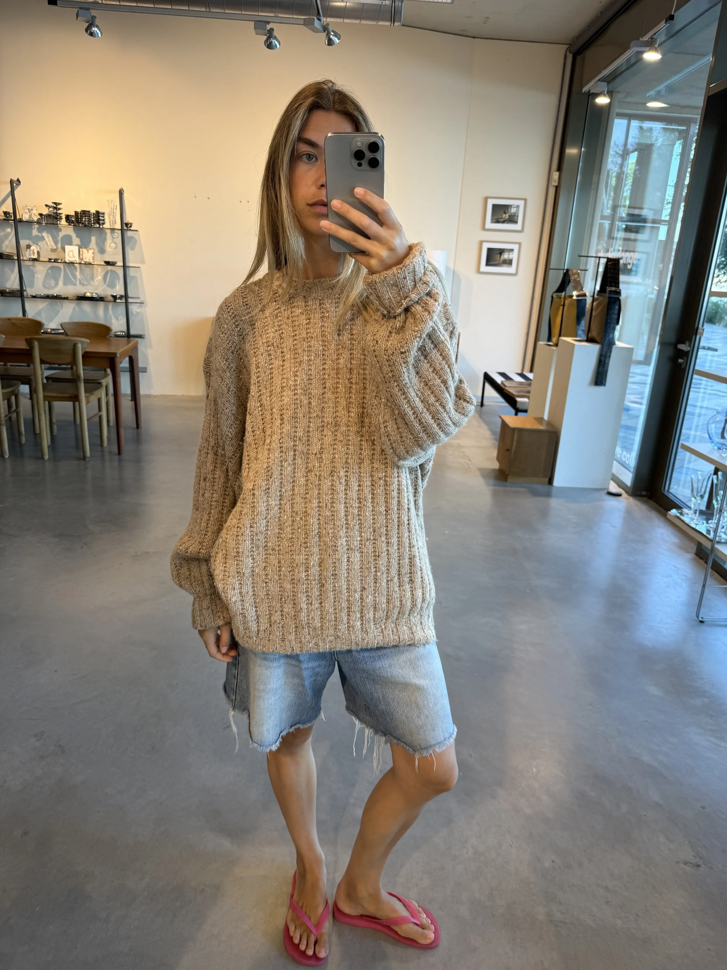 CABLE KNIT CAMEL