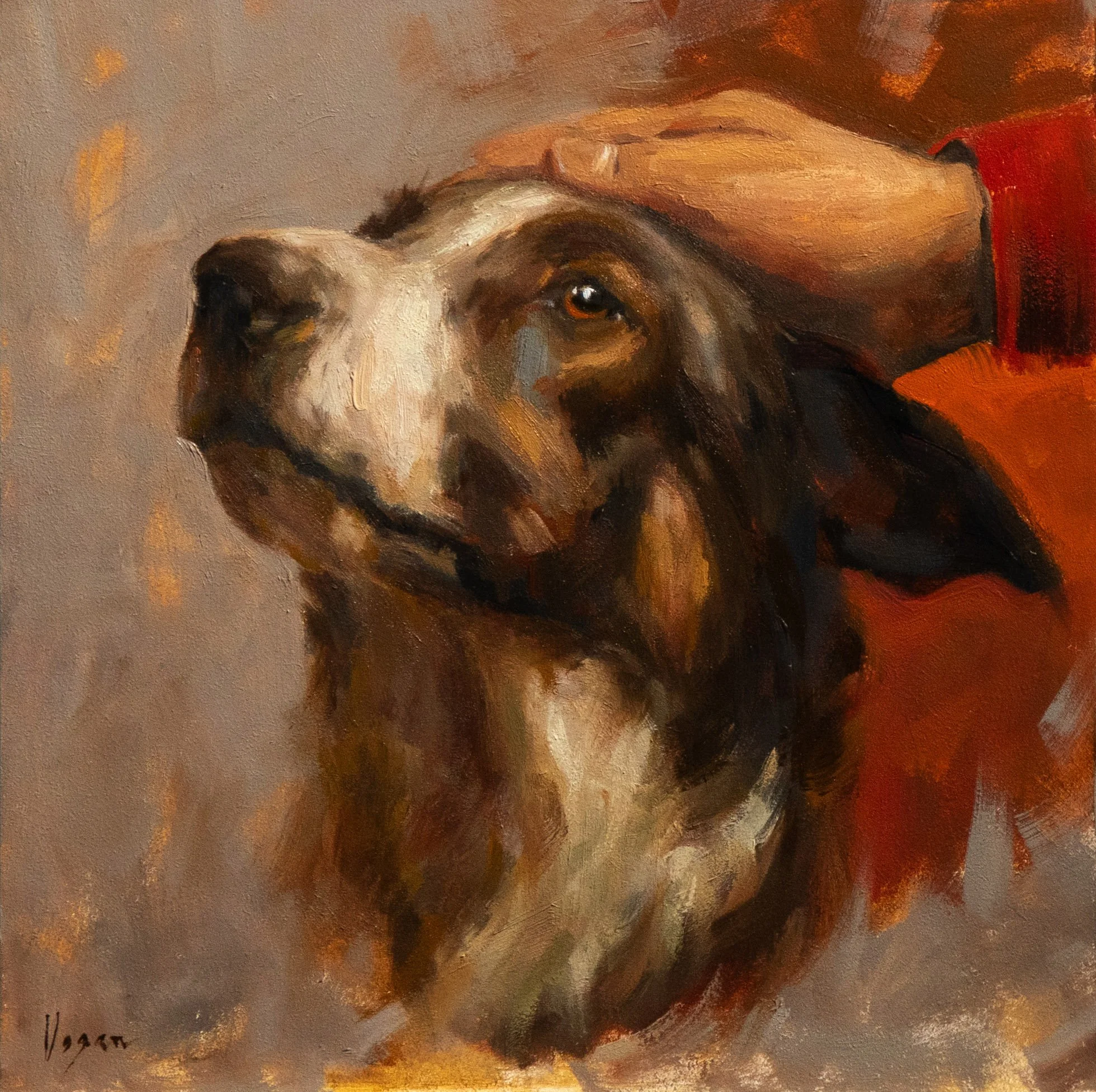Old Faithful - Oil on Panel (8x8)