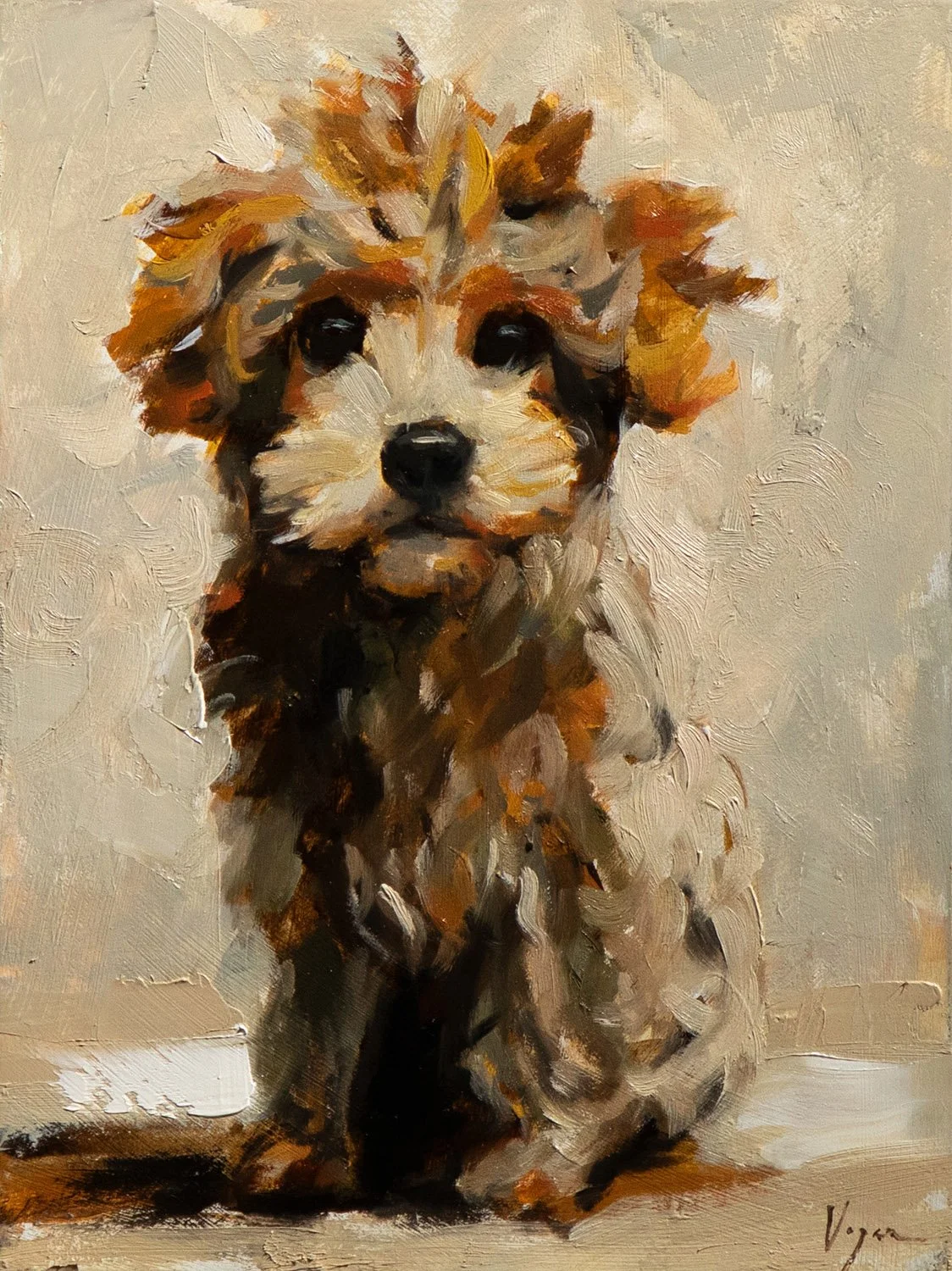 Showing Some Style - Oil on Panel (8x6)