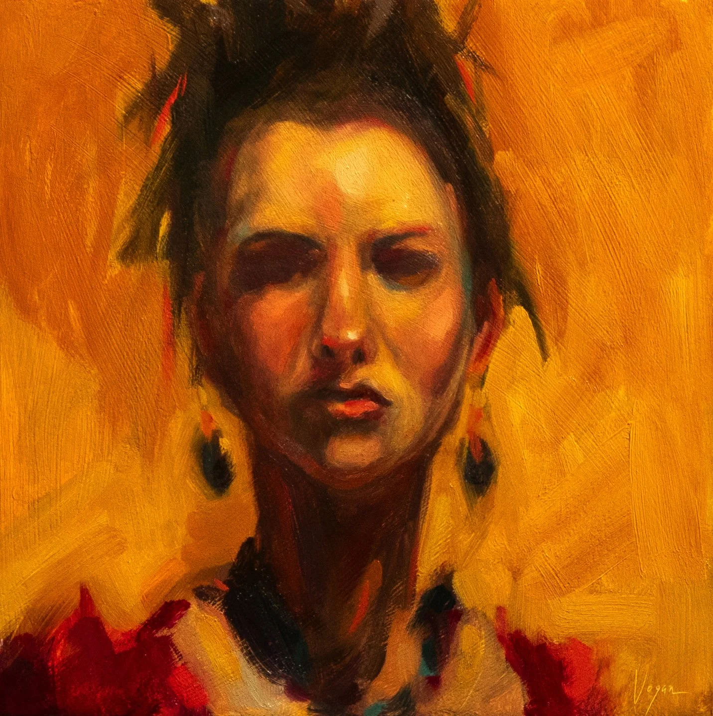 Big Night - Oil on Panel (6x6)