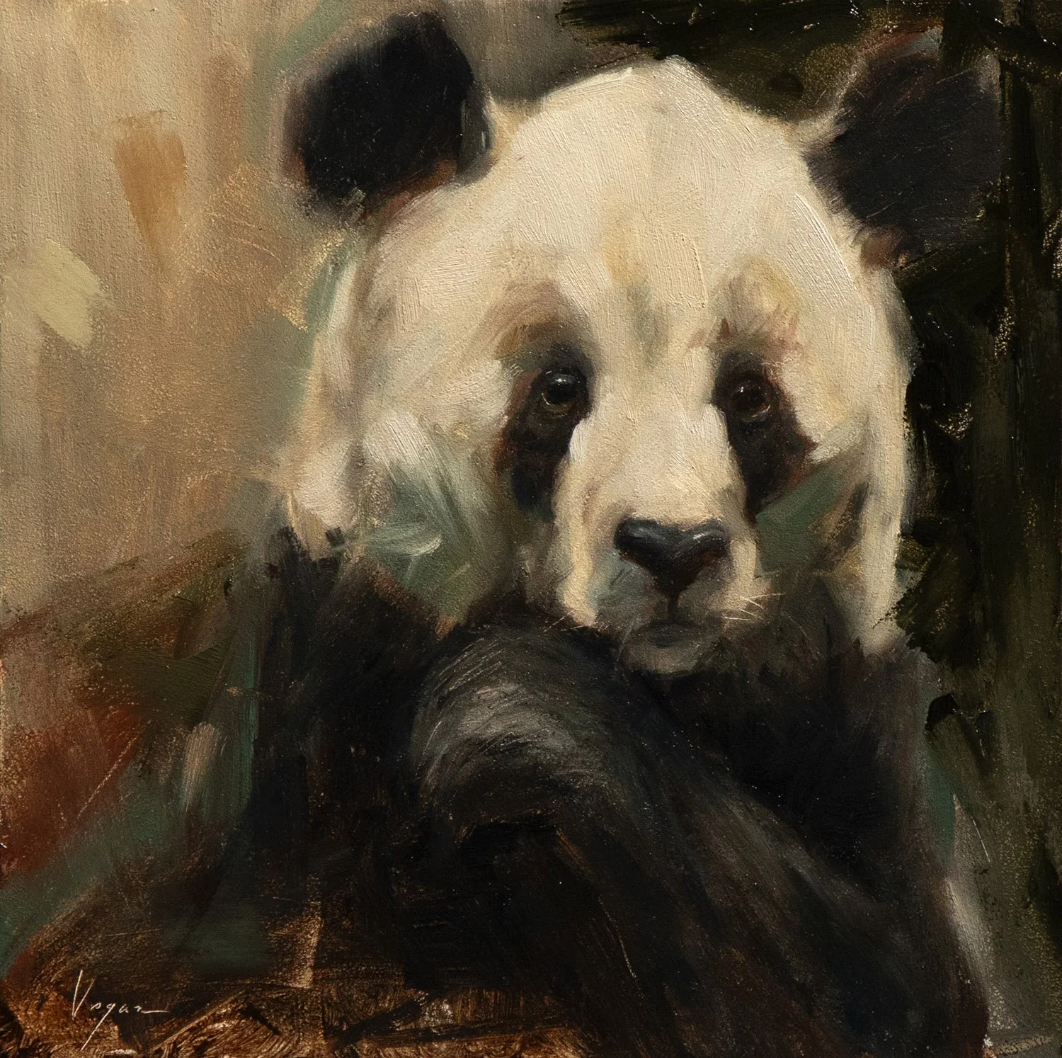 Stoic - Oil on panel (8x8)