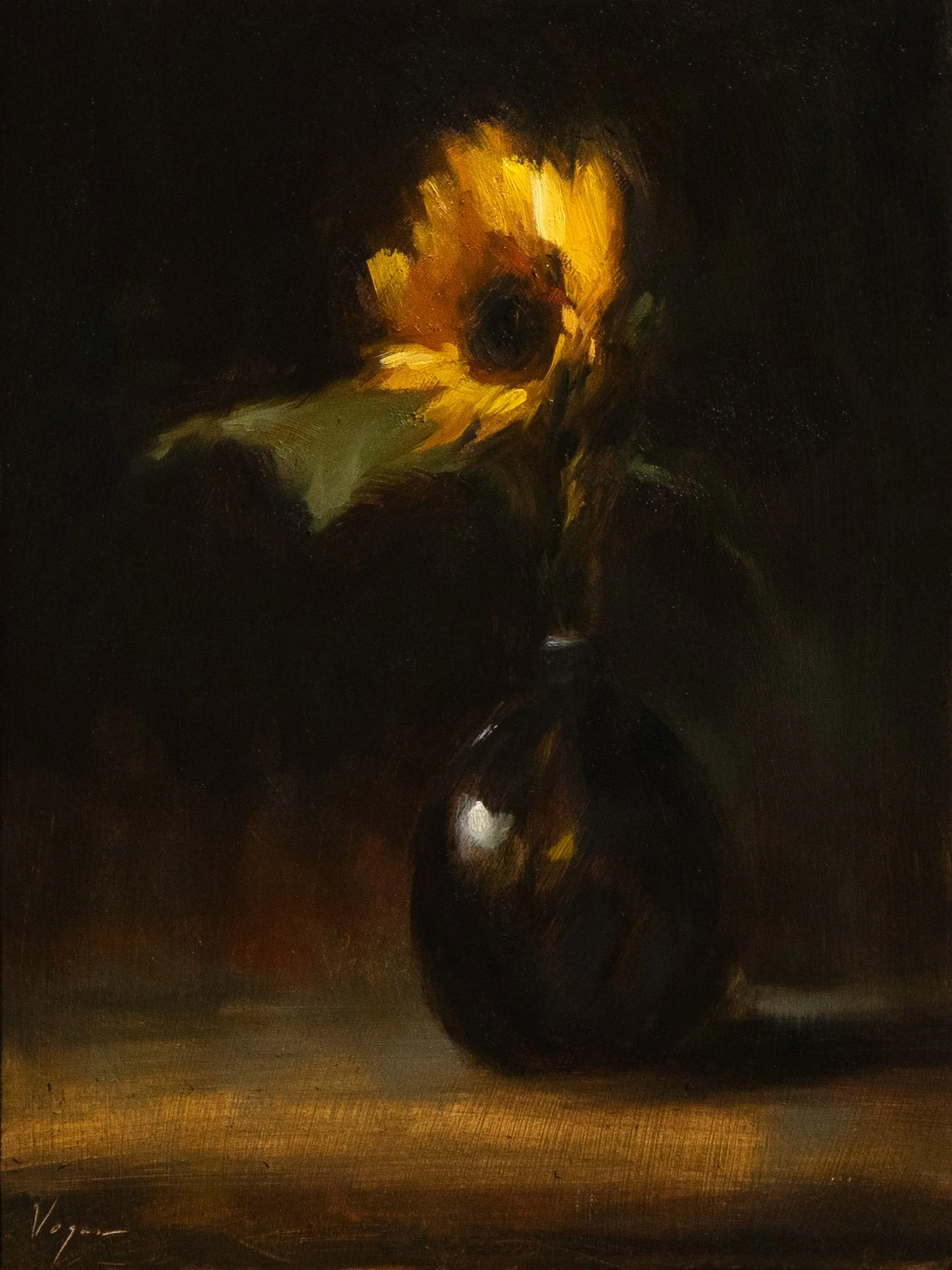 Sunflower - Oil on Panel (8x6)  SOLD