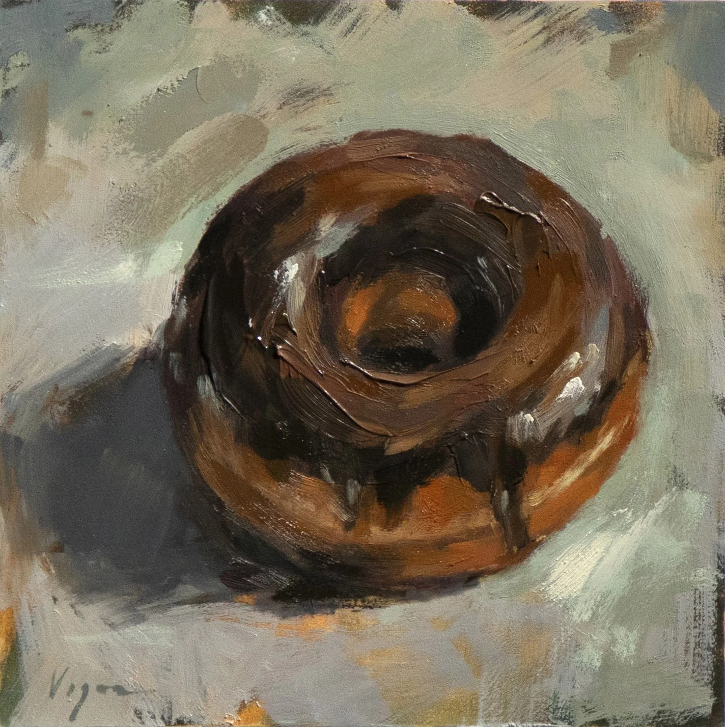 Monday RX - Oil on Panel (6x6)