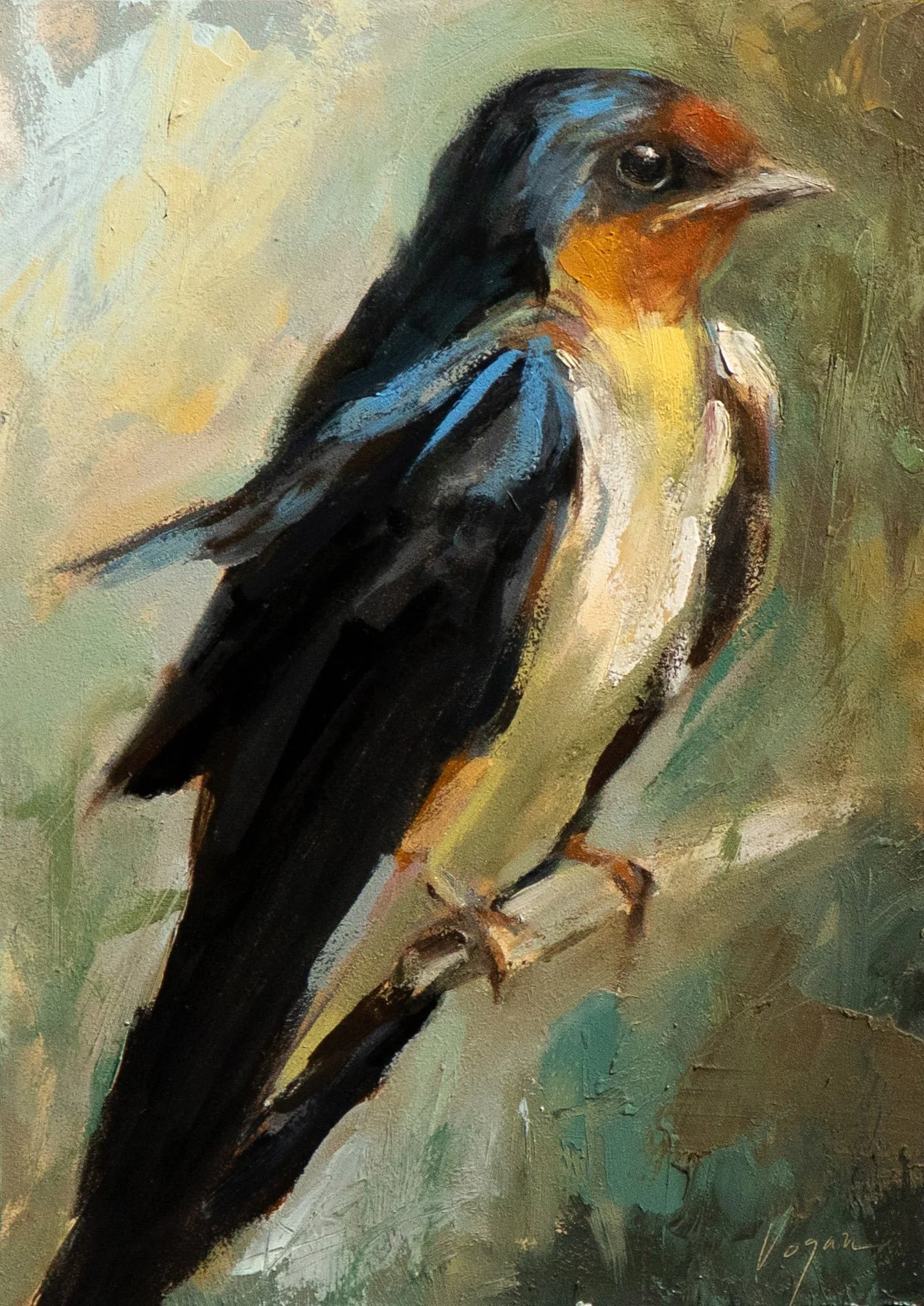 Barn Swallow - Oil on Panel (5x7)