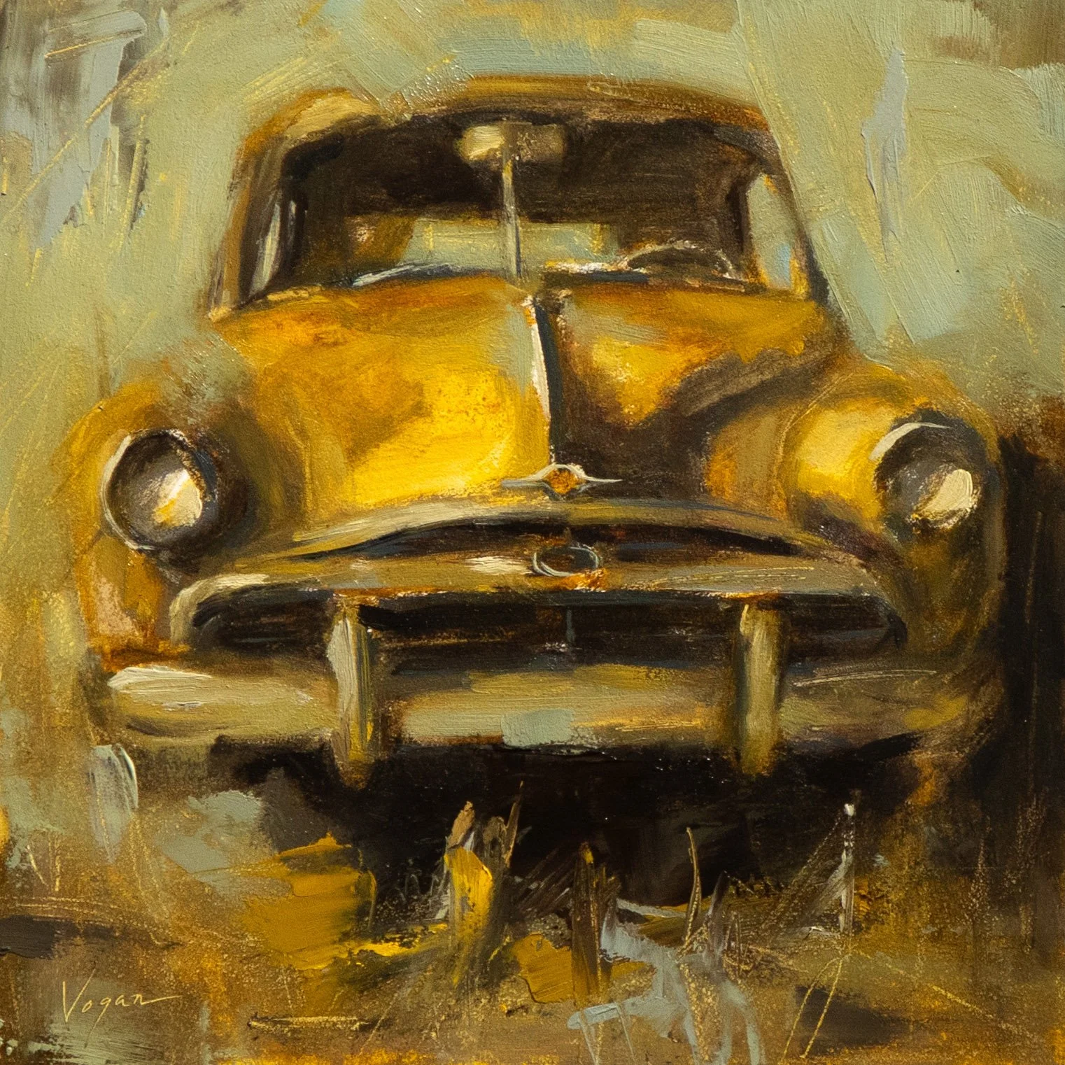 Vintage - Oil on Panel (6x6)