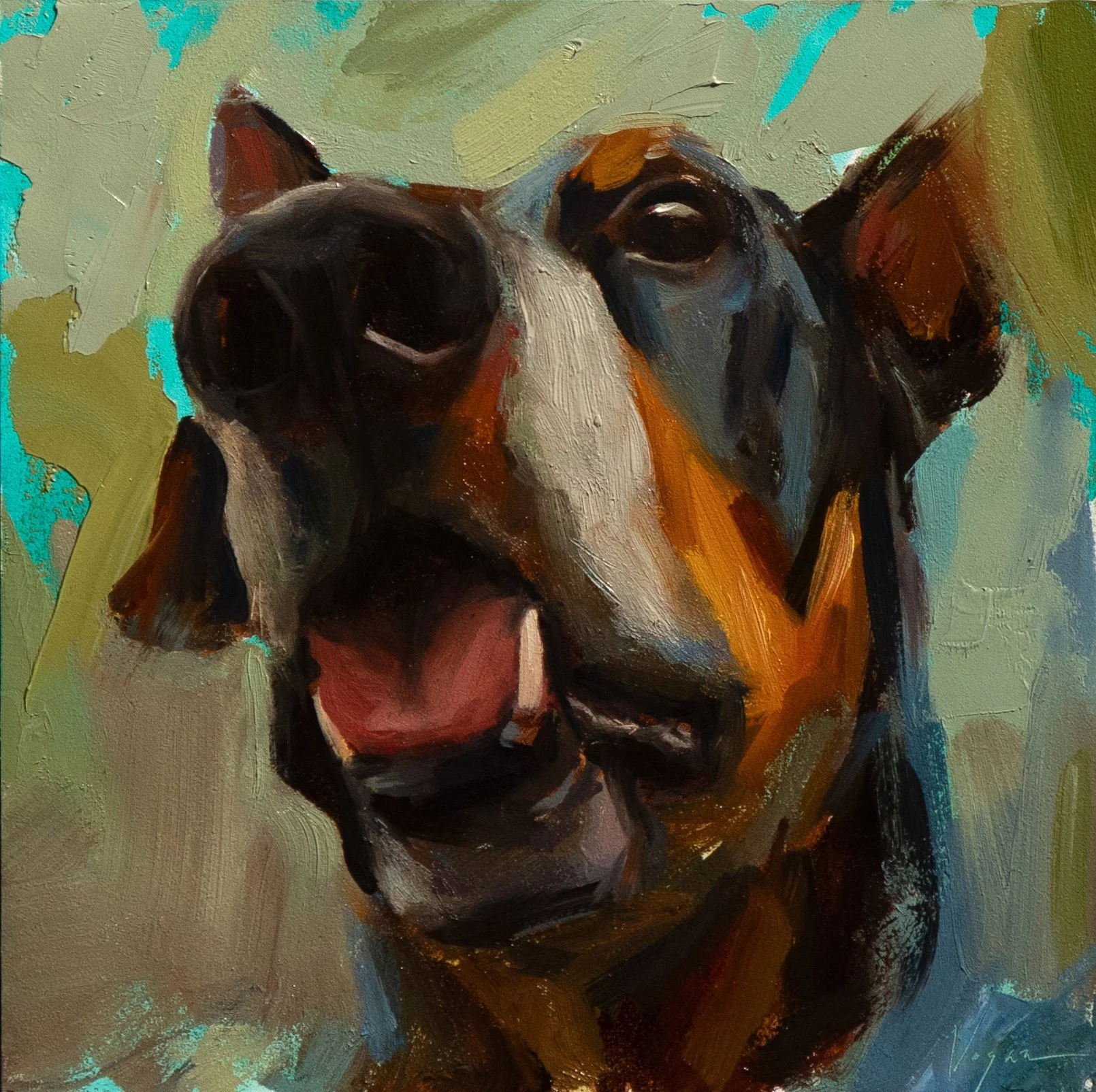 All Bark - Oil on Panel (6x6)