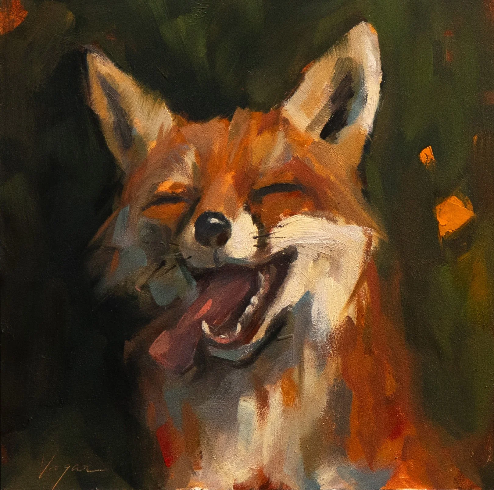 Fox - Oil on Panel (6x6)