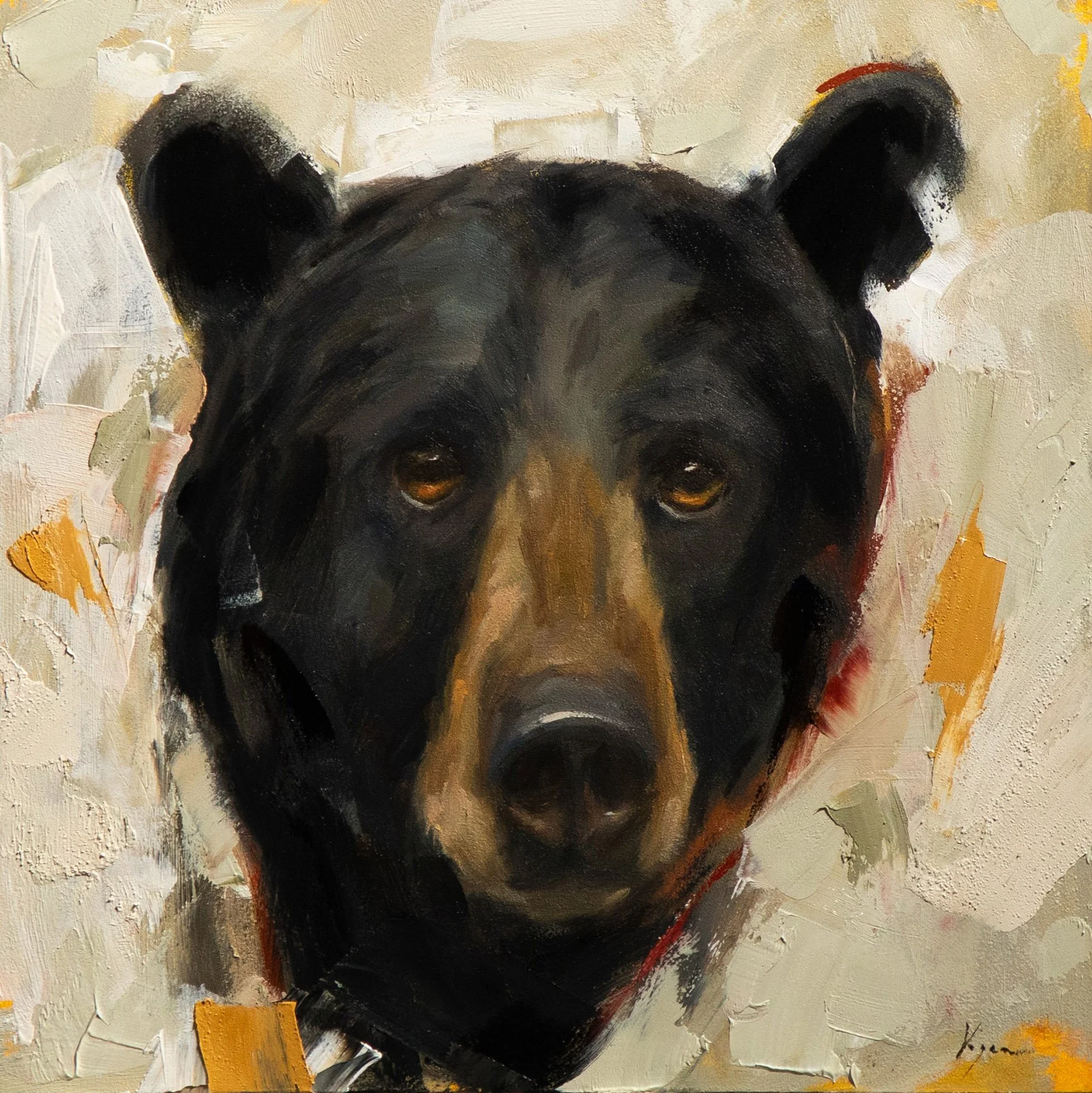 Bear Stare - Oil on Panel (8x8)