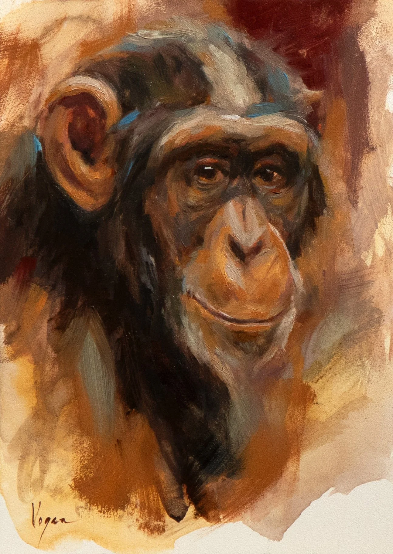In The Know - Oil on Panel (7x5)