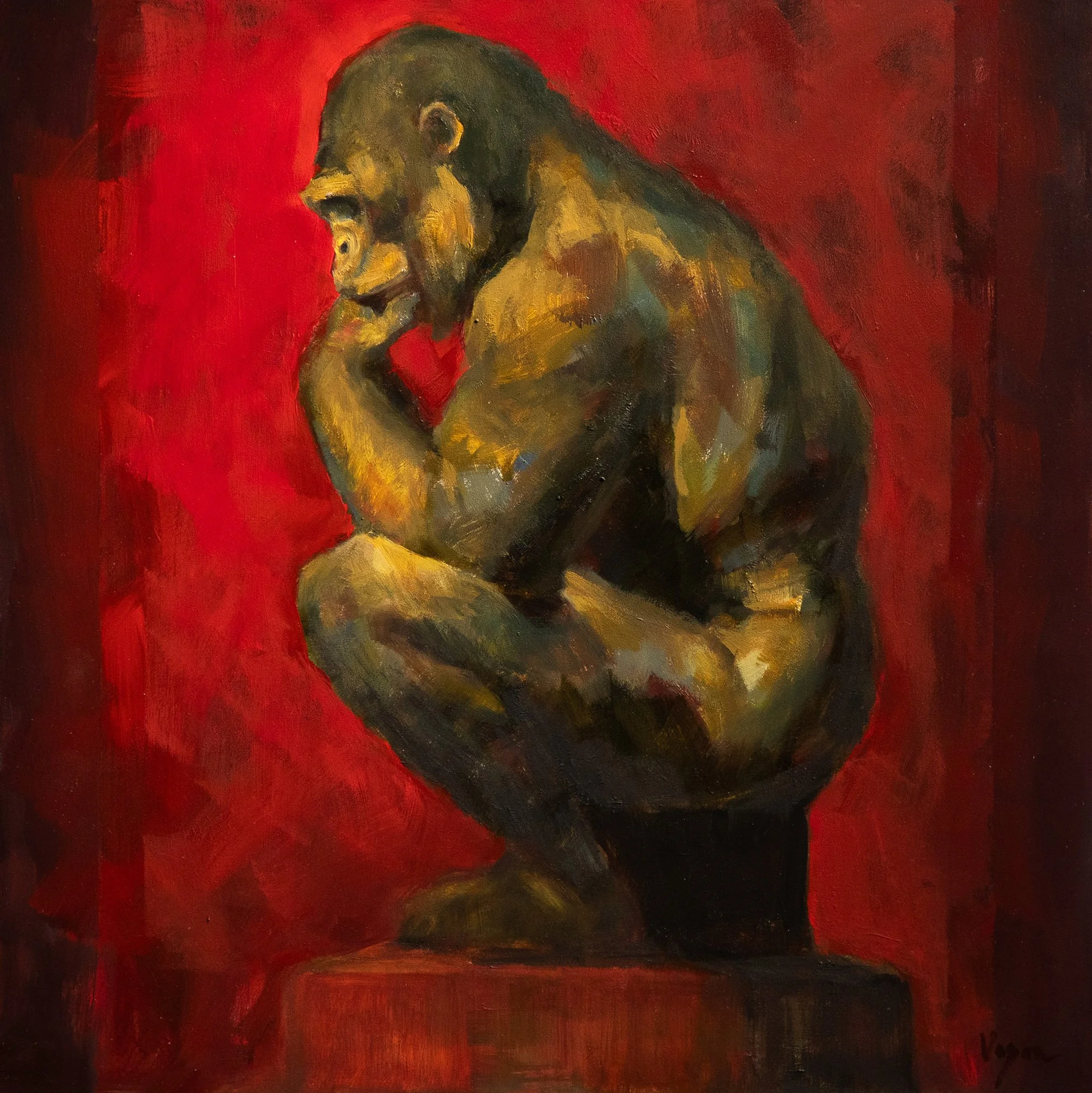 Above Average - Oil on Panel (12x12)