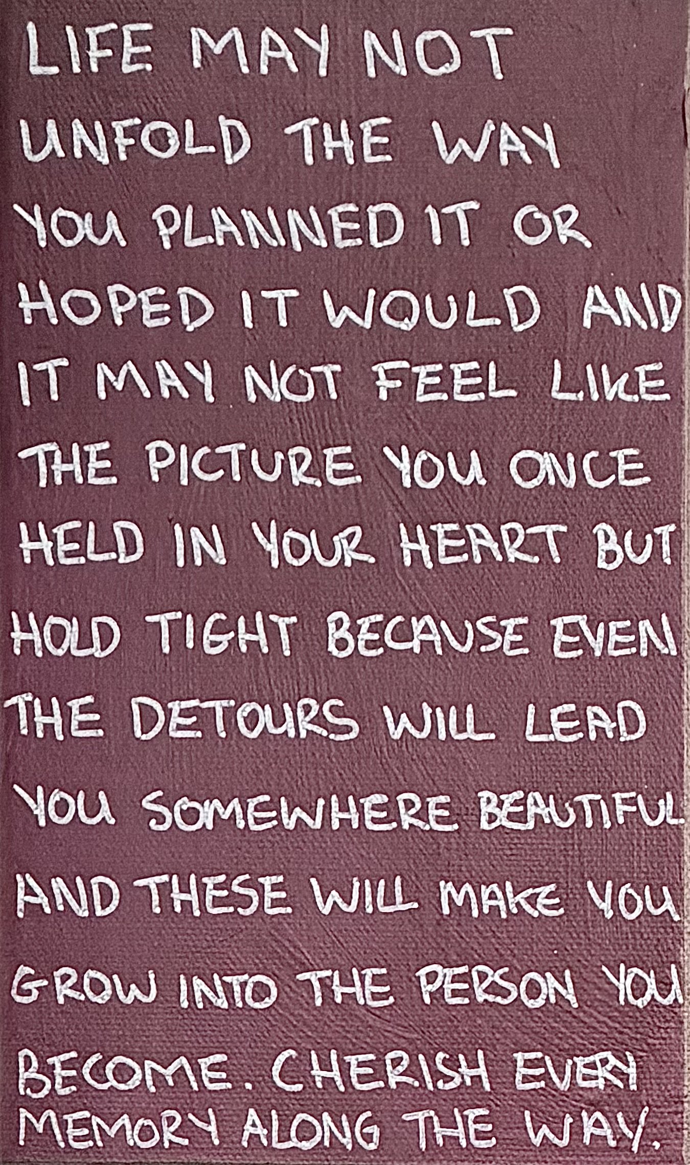 "Hold tight" - Age 36