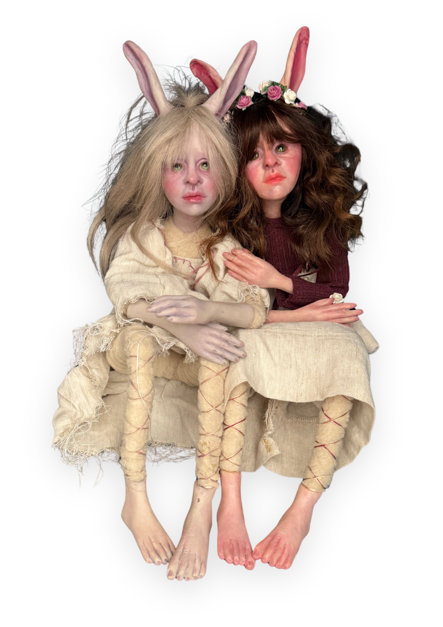 Rabbit girl I & Rabbit girl II - Mixed media 2026