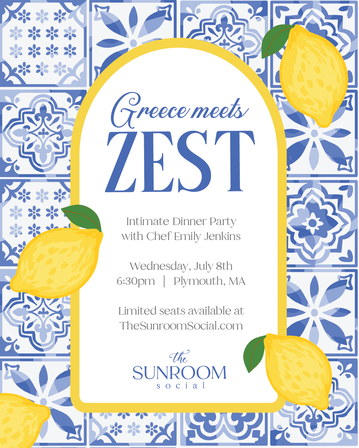 Greece Meets Zest Dinner Party