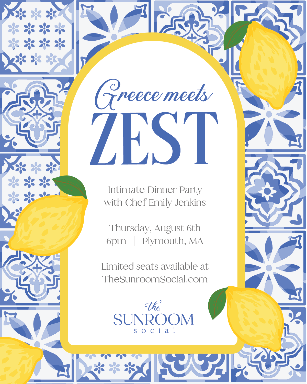 Greece Meets Zest Dinner Party