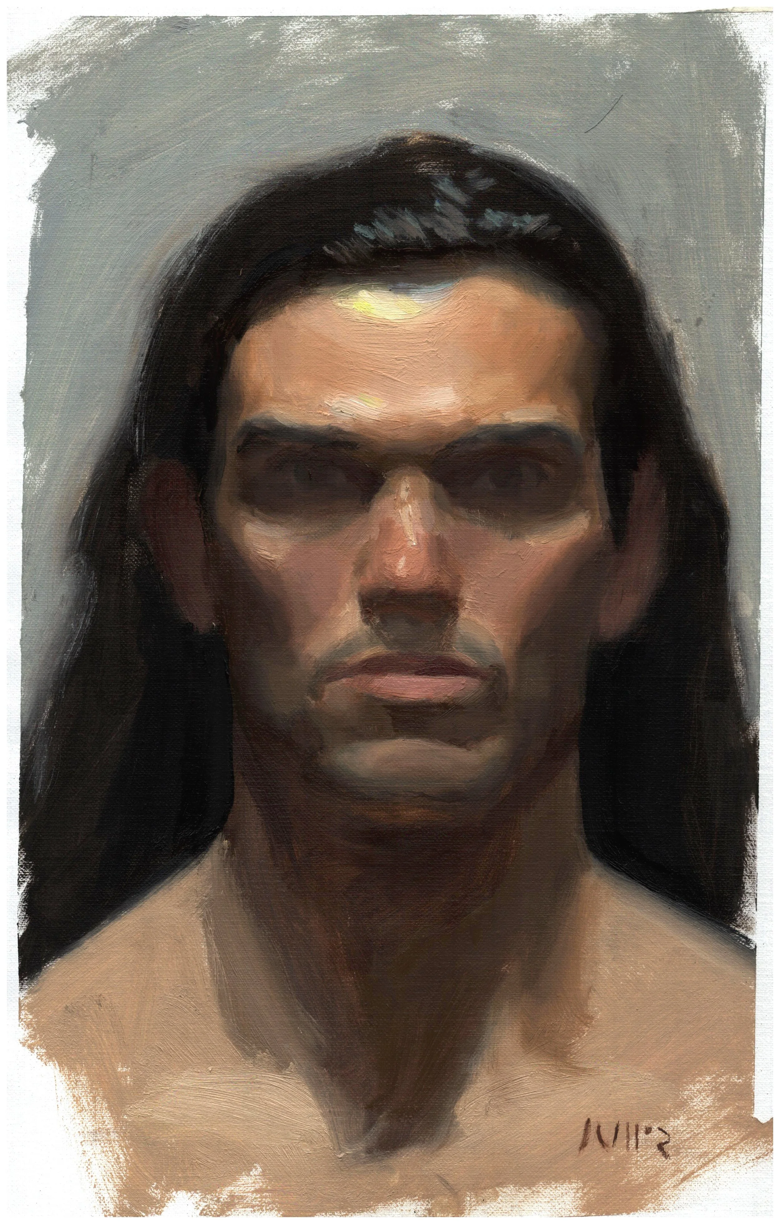 Portrait of a man, 24x38 cm, 250 euros.