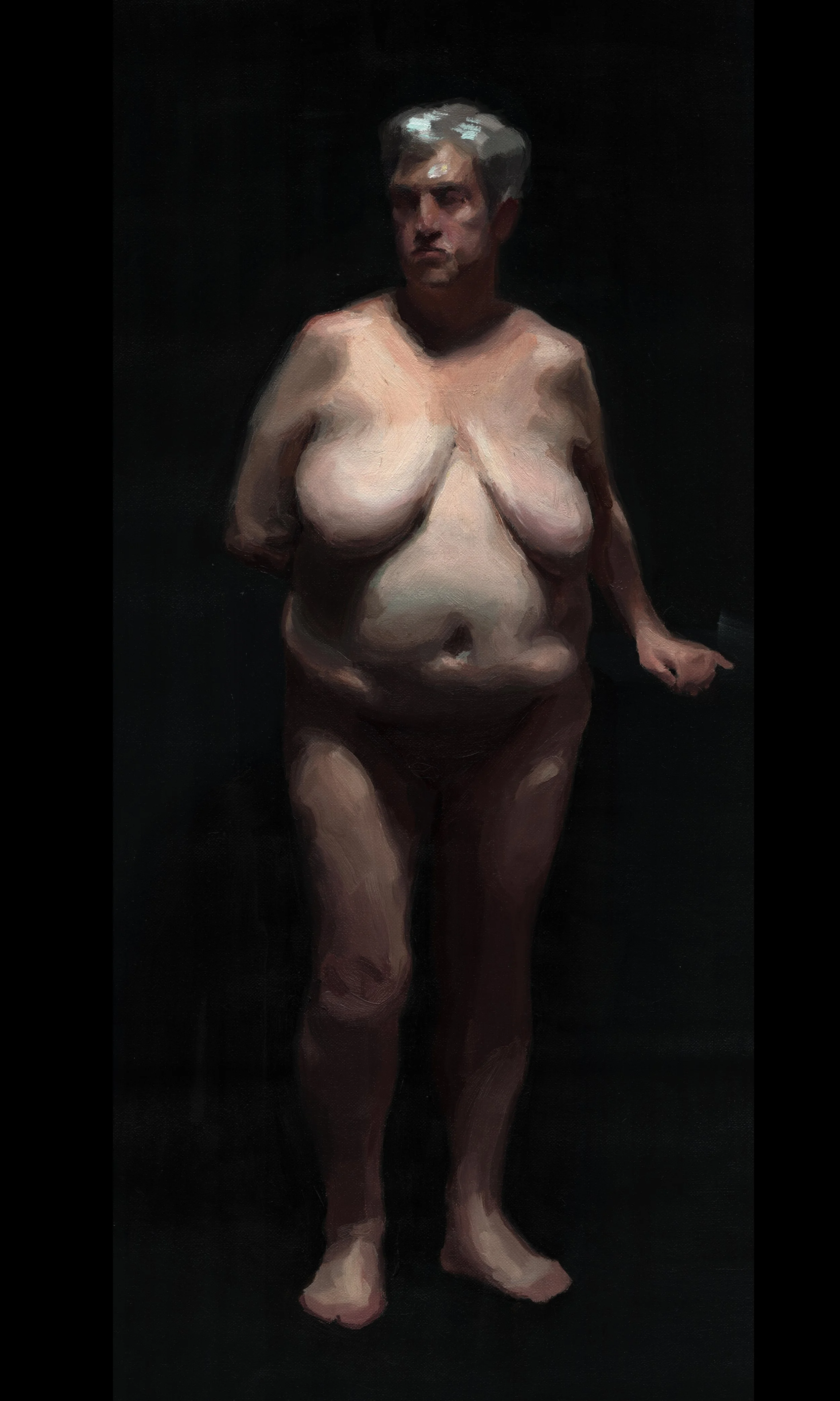 Anna, oil painting, 32x64 cm, 1050 euros.