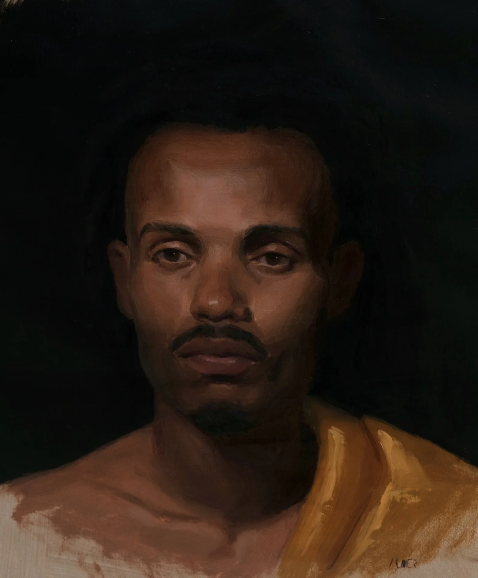 Thiago, oil painting, 38x50 cm, 800 euros