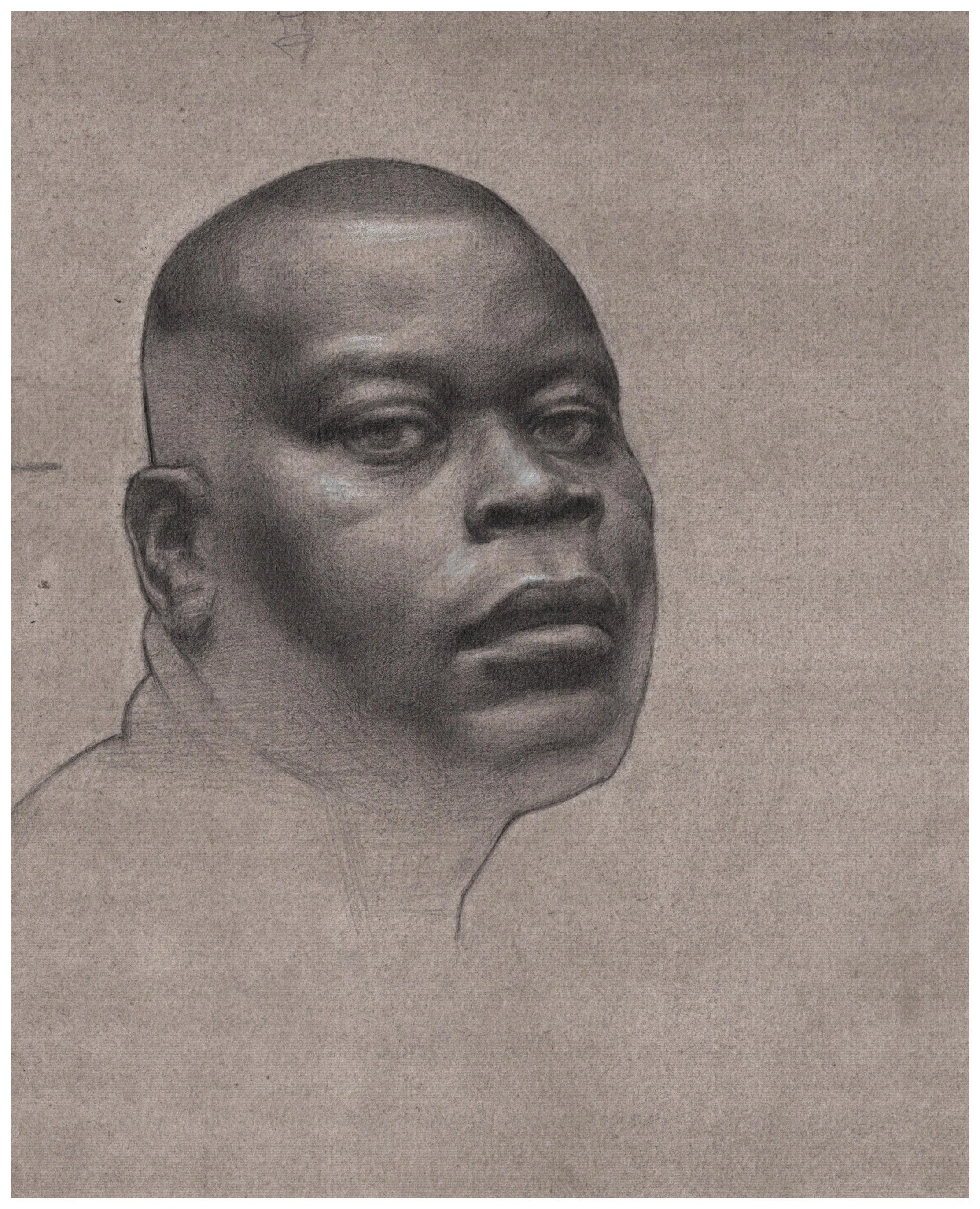 Head drawing , pencil, 15x 20 cm, 400 euros