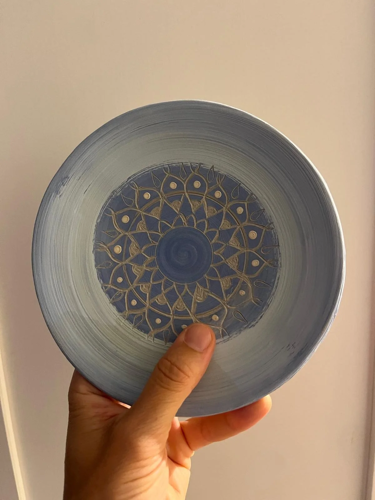 Plato Mandala · Añil
