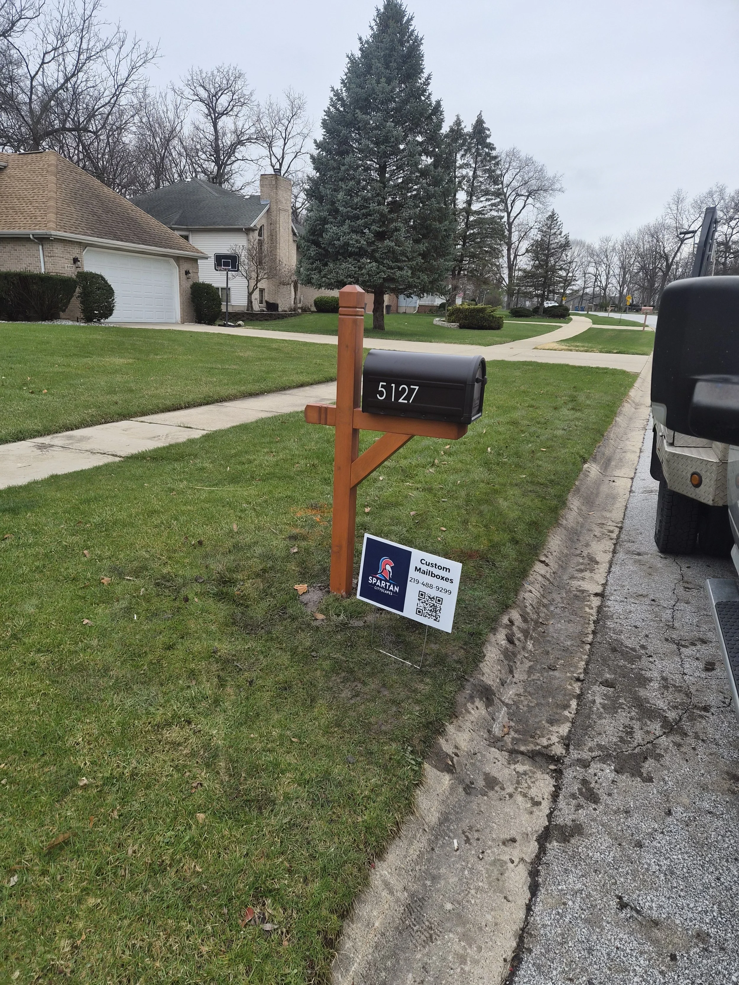 New mailbox install in Lake county Indiana