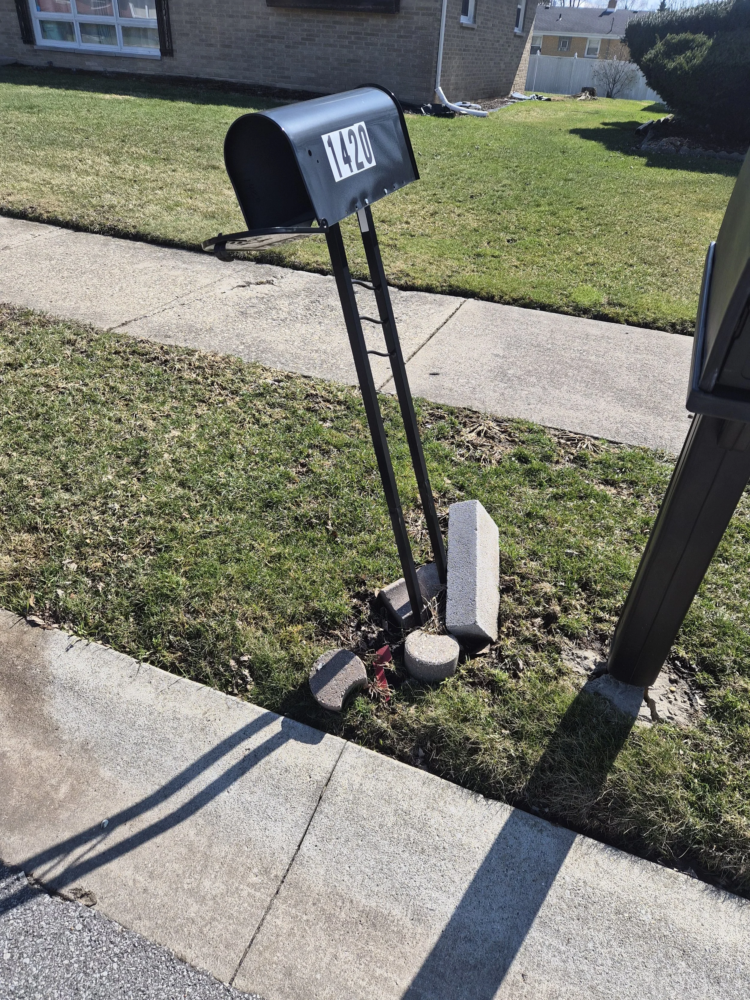 Spartan cityscape installs mailboxes in hobart, Lowell,IN, Crown Point,IN
