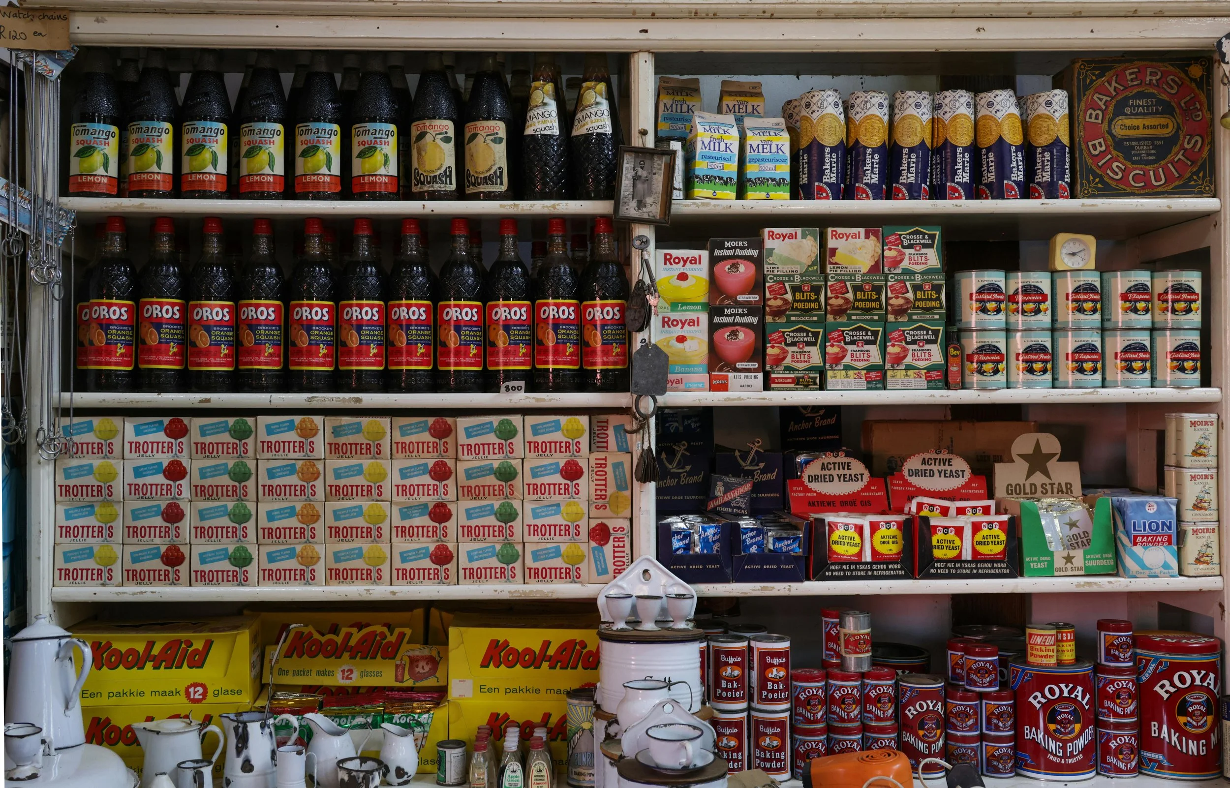 Grocery Store Shelf with Products