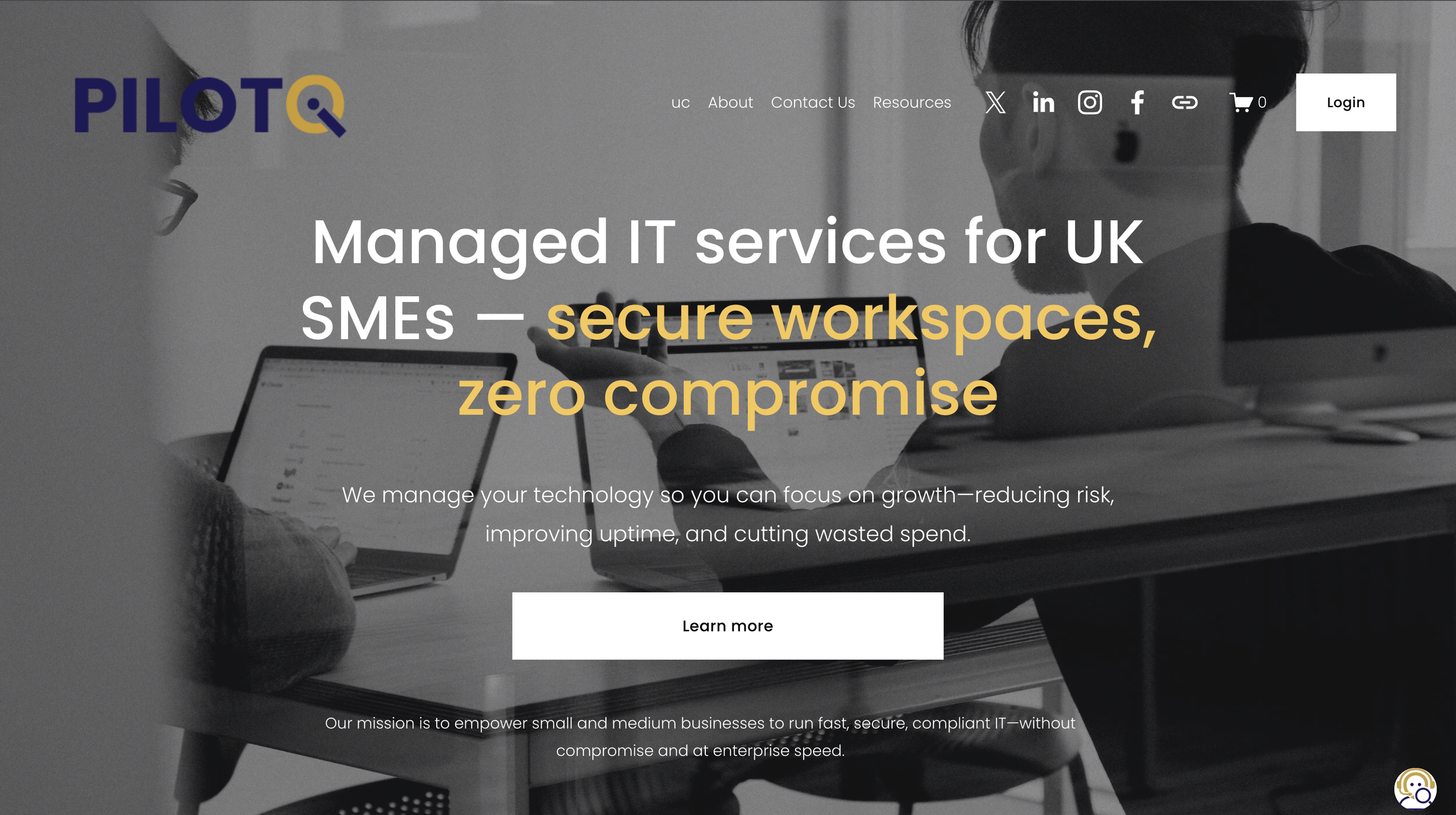 Pilot IQ website by your digital team