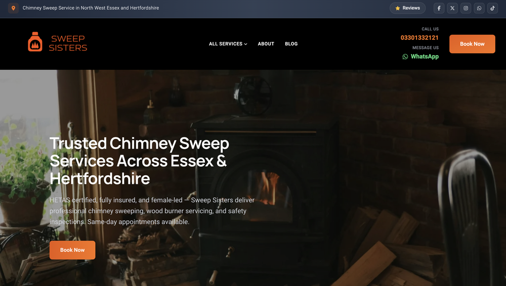 Sweep Sisters Website