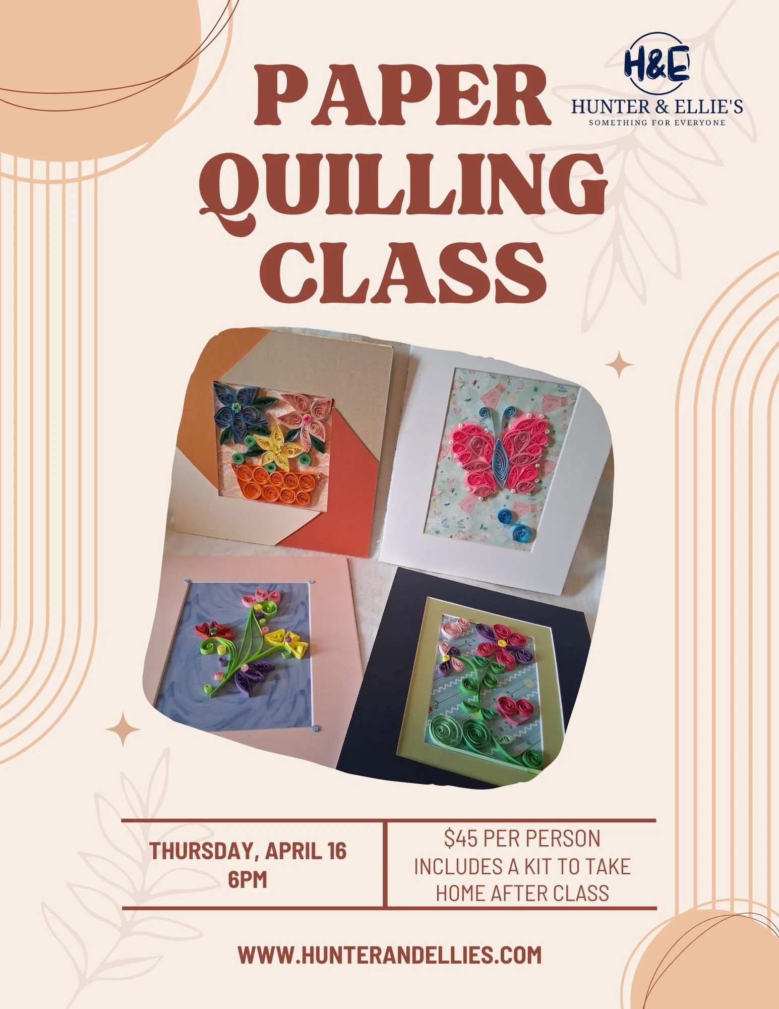 Paper Quilling Class - April 16