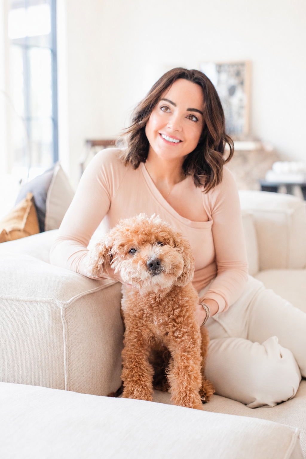 Casey Powell PA with her dog.