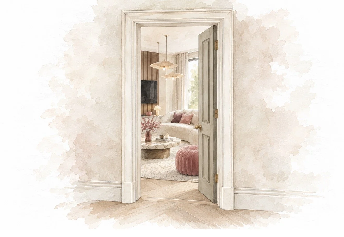 Blush Living Room
