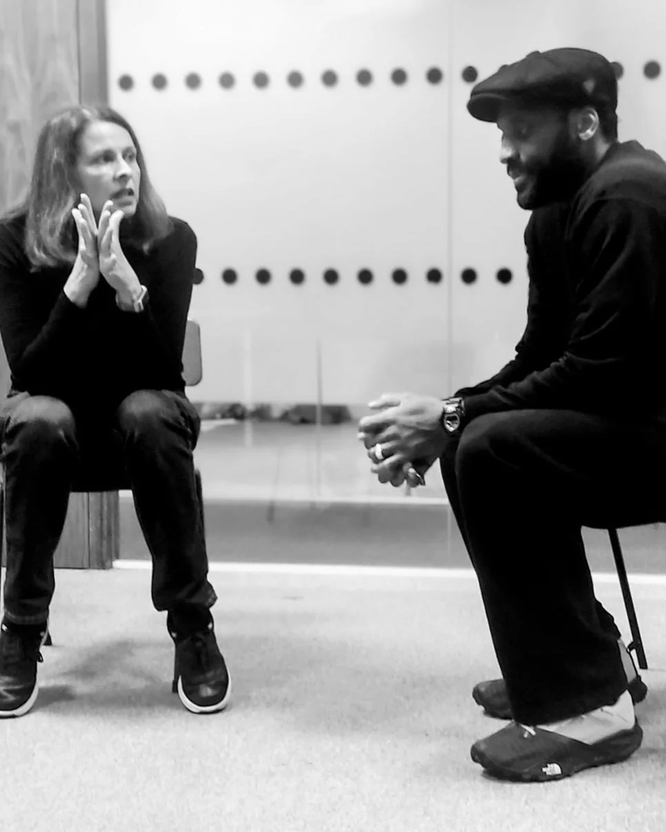 Tense scenes at improv this evening