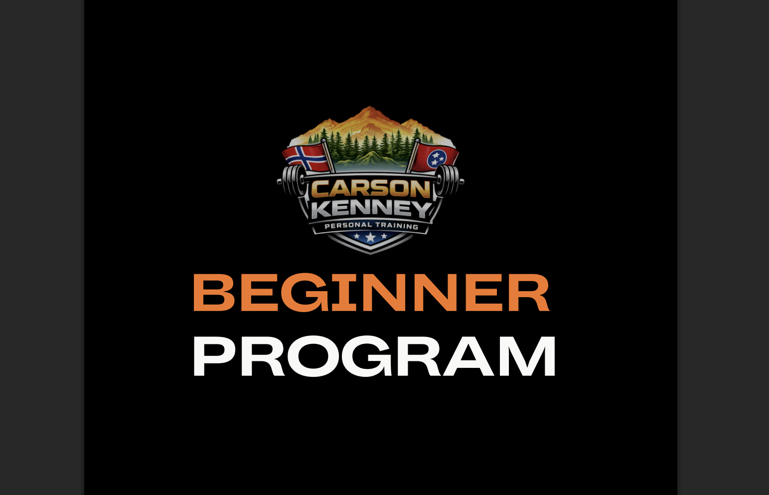 Beginner Program