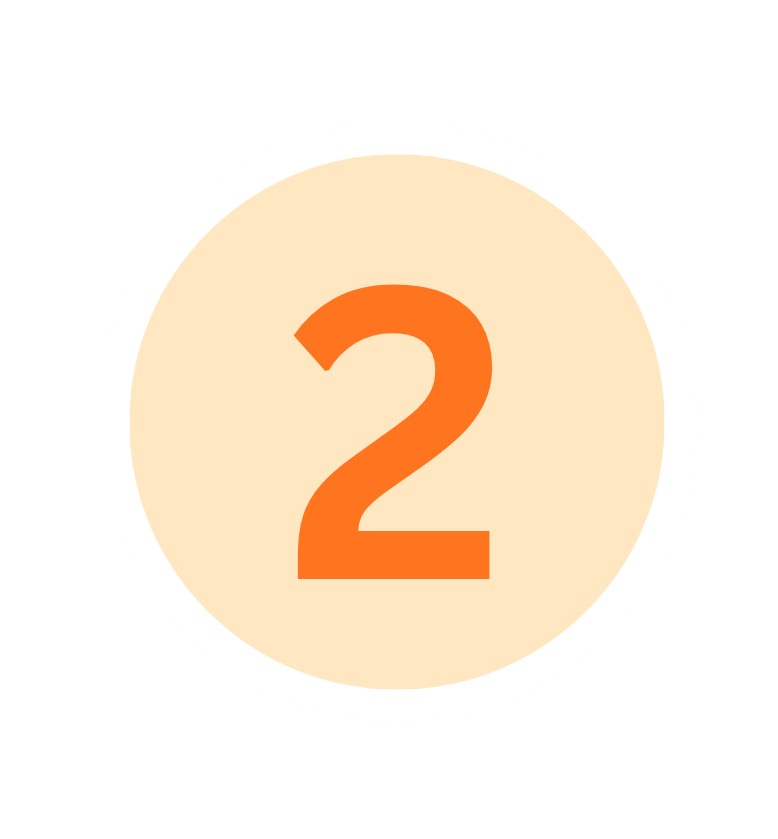 Number 2 icon for the how we work section