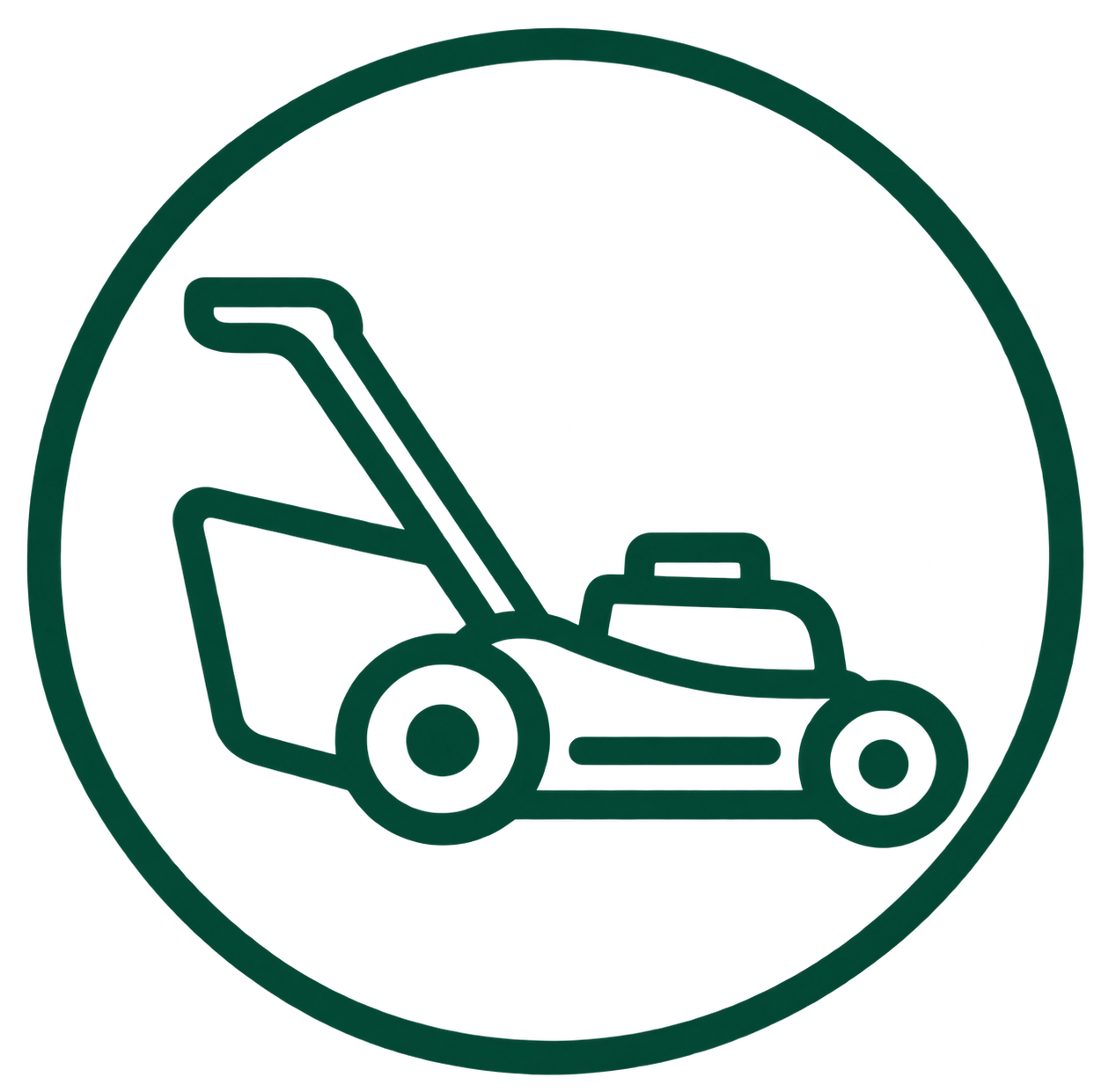 Dark green leaf icon representing garden and exterior care for probate properties.