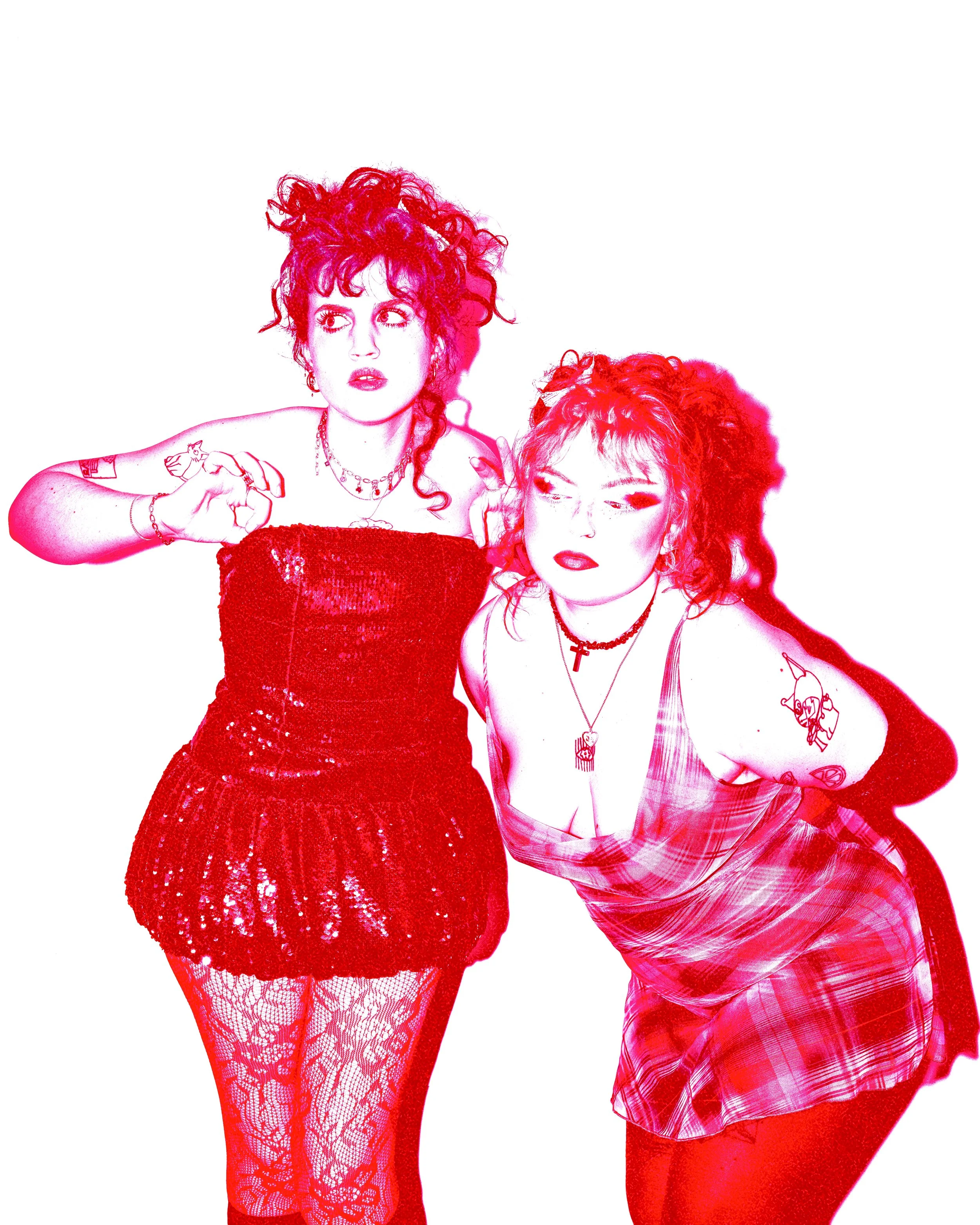 COWZ, TASHA BLOOM, SAGA WAHL A Brighton-based queer alt-pop duo with music that can only be described as "girl's girl pop with violent undertones". Blending elements of punk, pop and electronic sounds, the band continue to cause quite a stir in multi